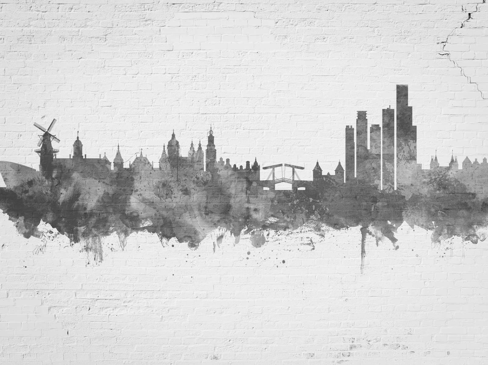 Akwarela panorama, Amsterdam