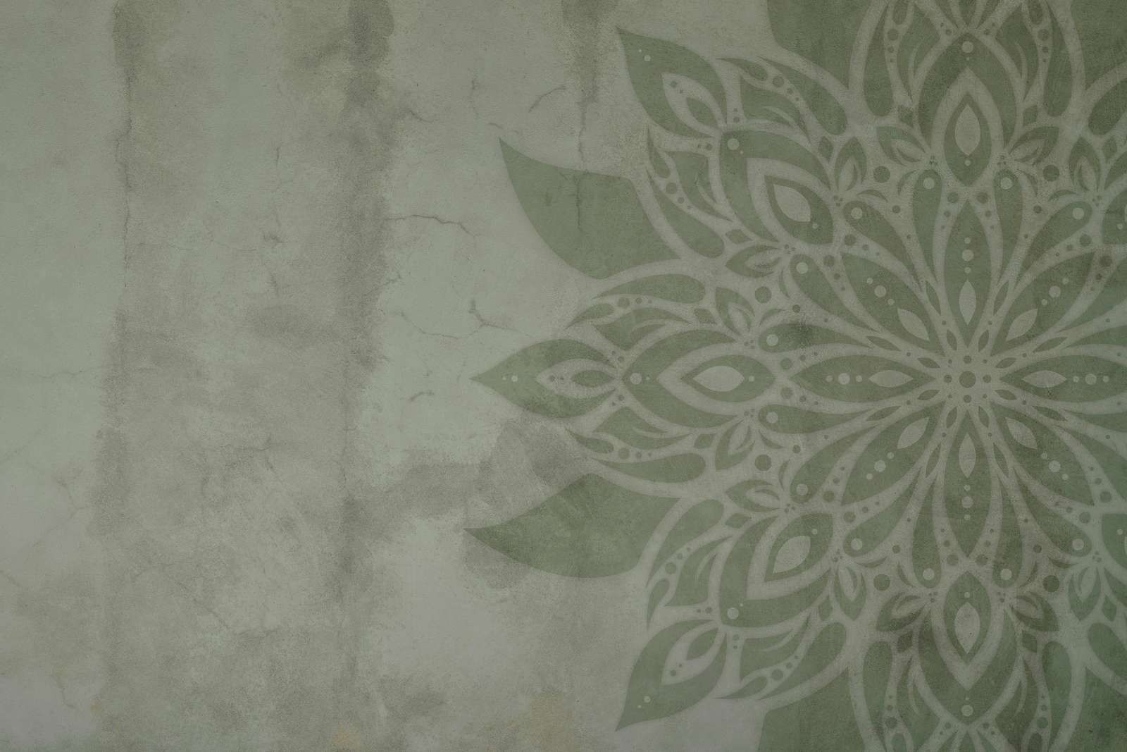 Zielona mandala rustykalna