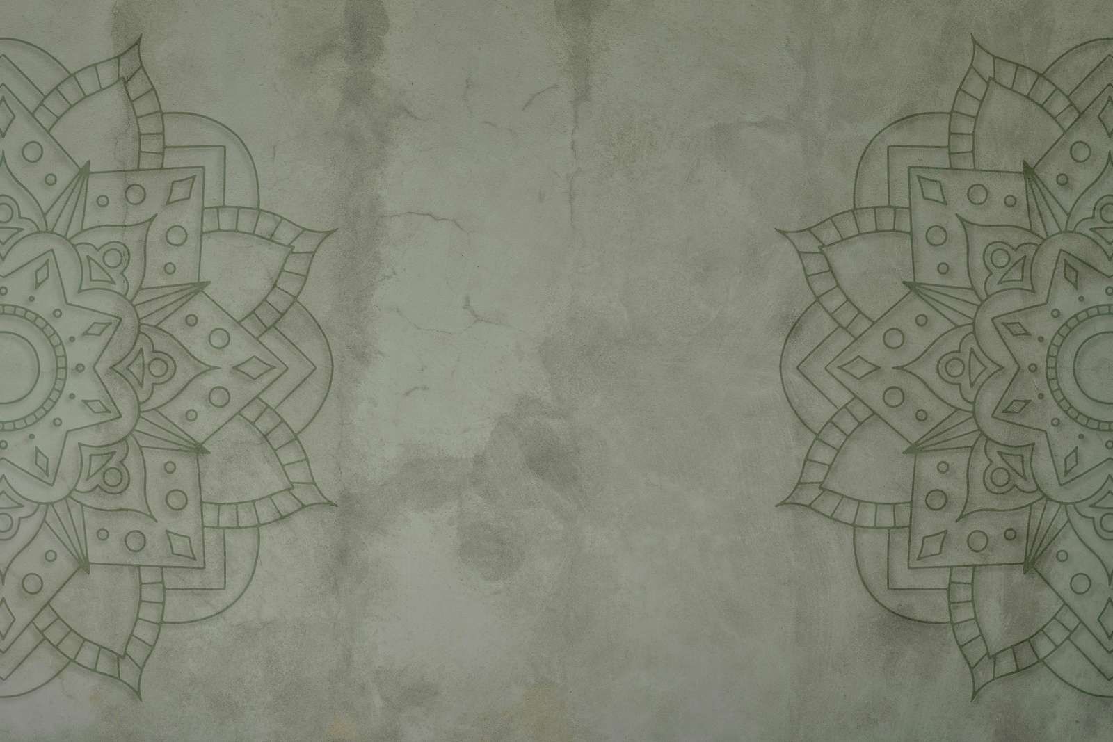 Zielona Zwietrzała Mandala