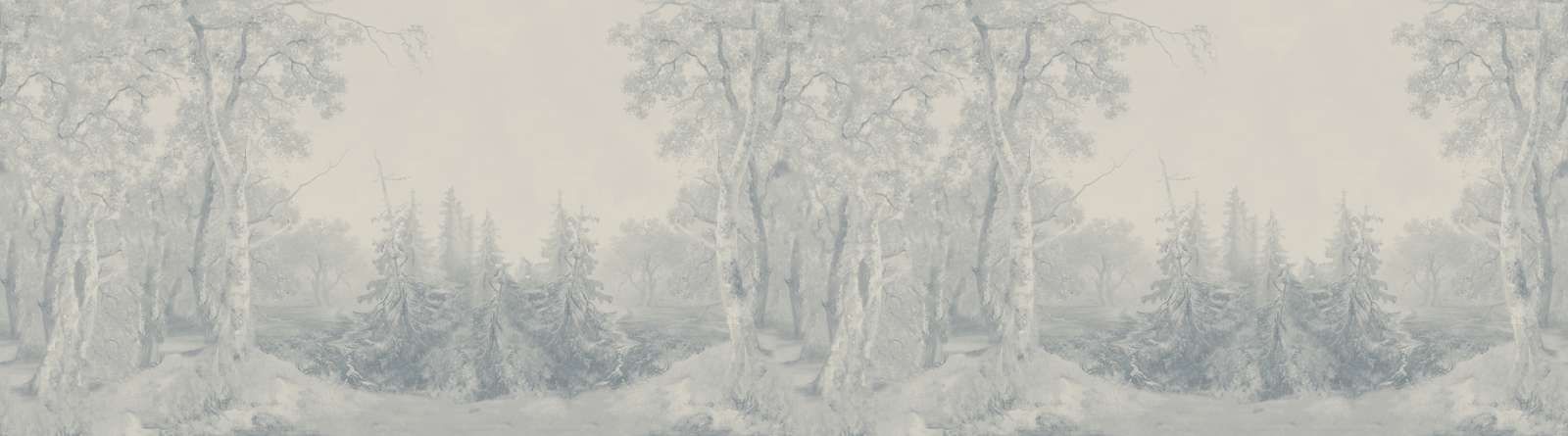 Krajobraz leśny Niebieskie Panorama