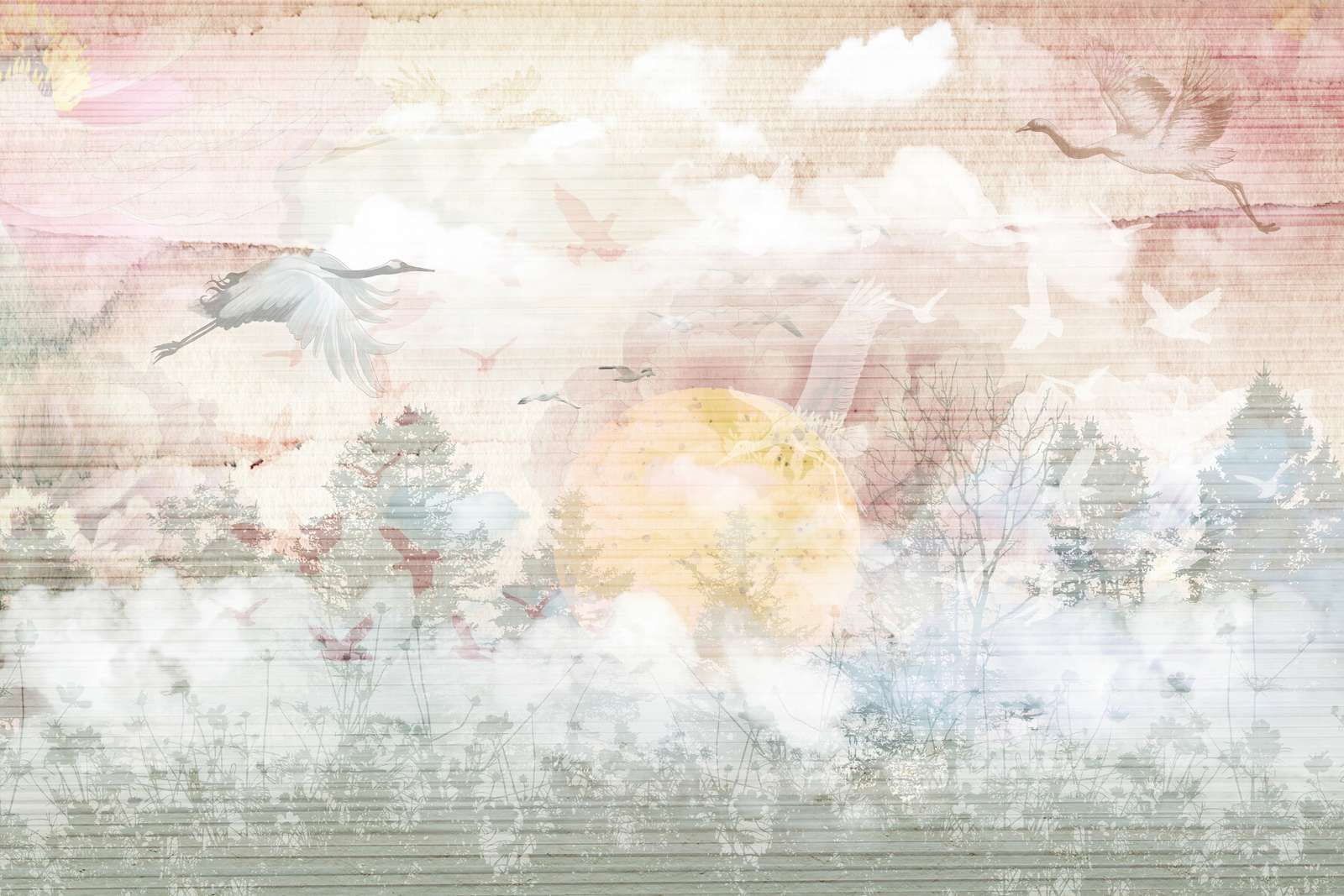 Wschód słońca w mgle