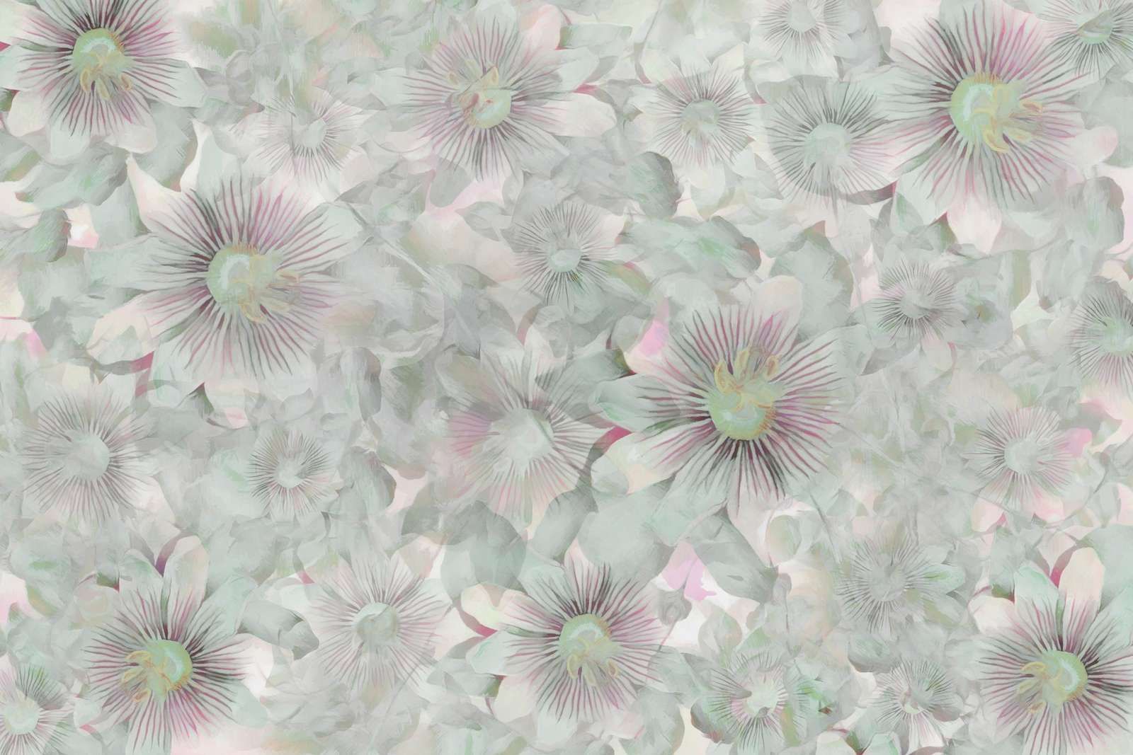 Elegancja akwareli botanicznych w pastelowym różu