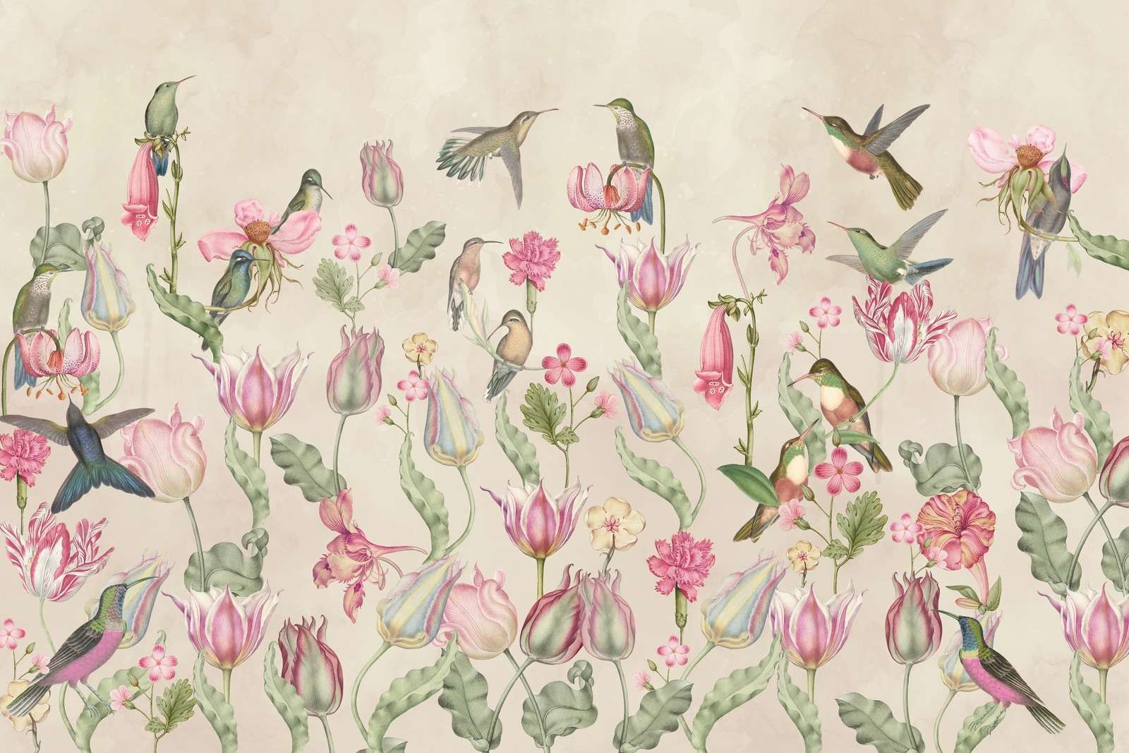 Wiosenna Symfonia Kolibrów - Elegancja Blush Cream