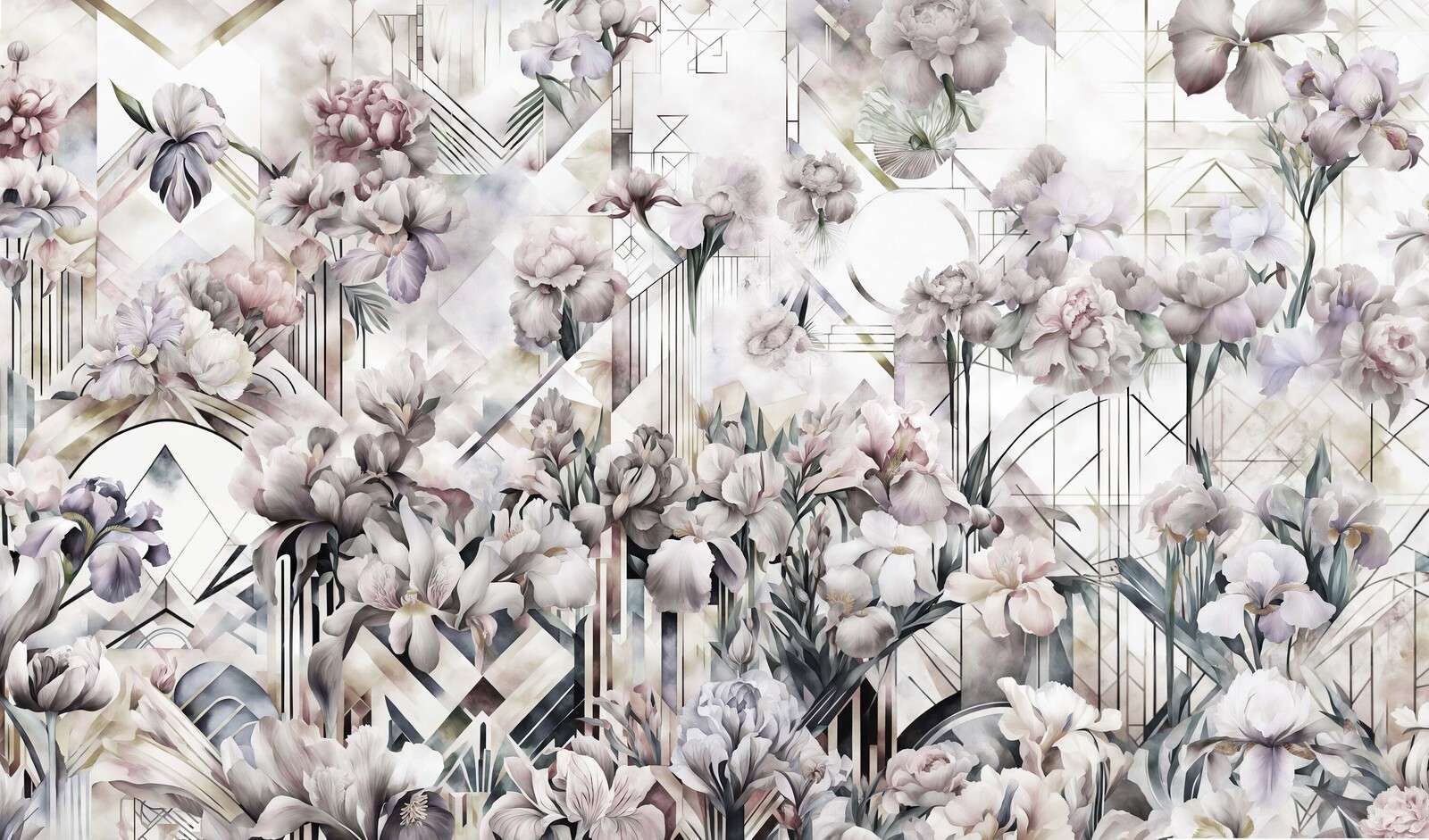 Ogromne akwarelowe irysy żółte