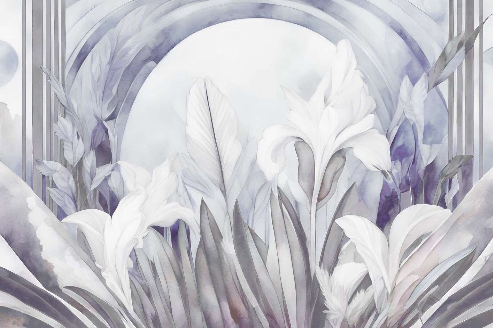 Irysy o wschodzie słońca fioletowe