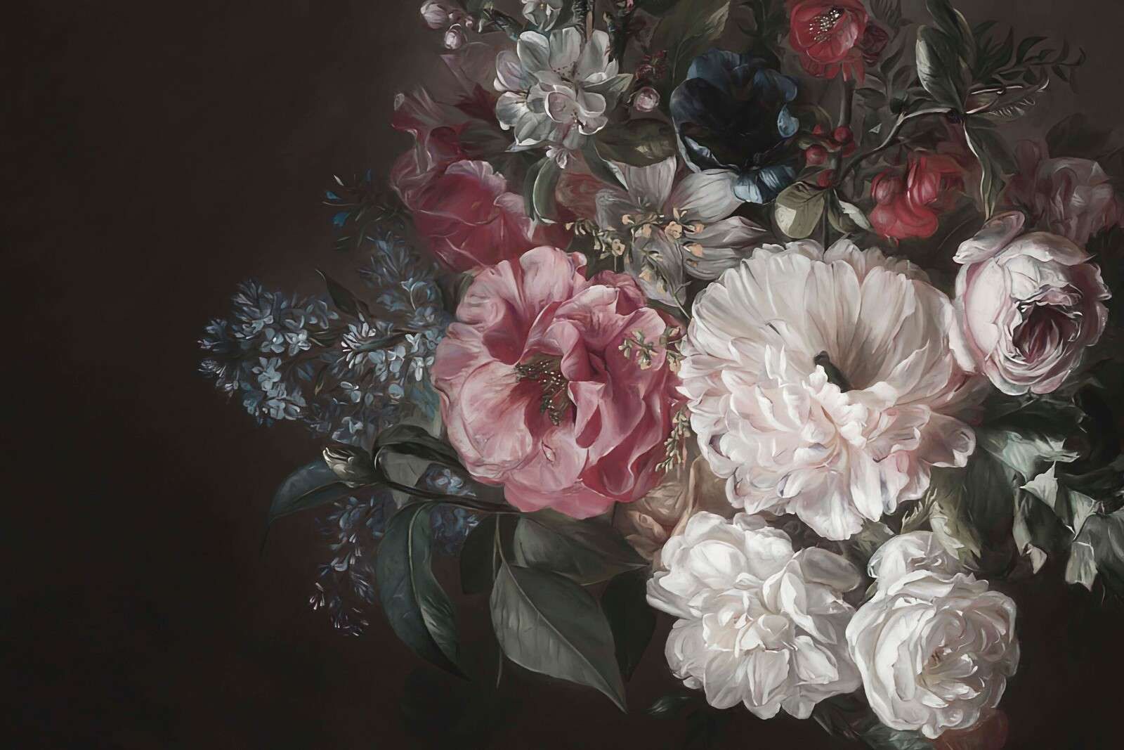 Bukiet z liliowym różem