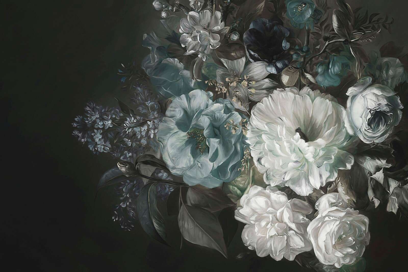 Bukiet z bzu niebieskiego