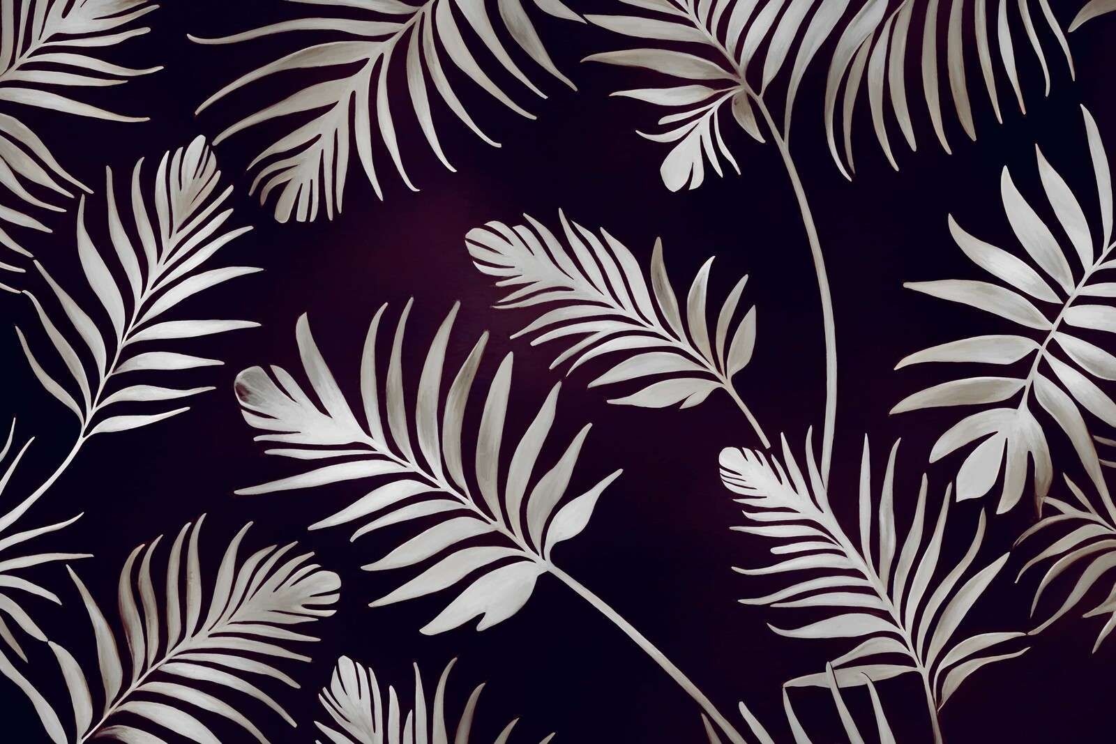 Złote liście na ciemnoniebieskim stali