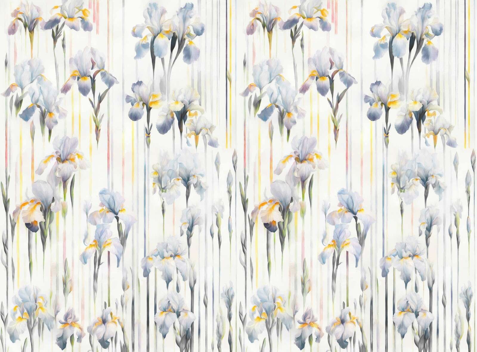 Irysy i paski bezszwowe niebieskie