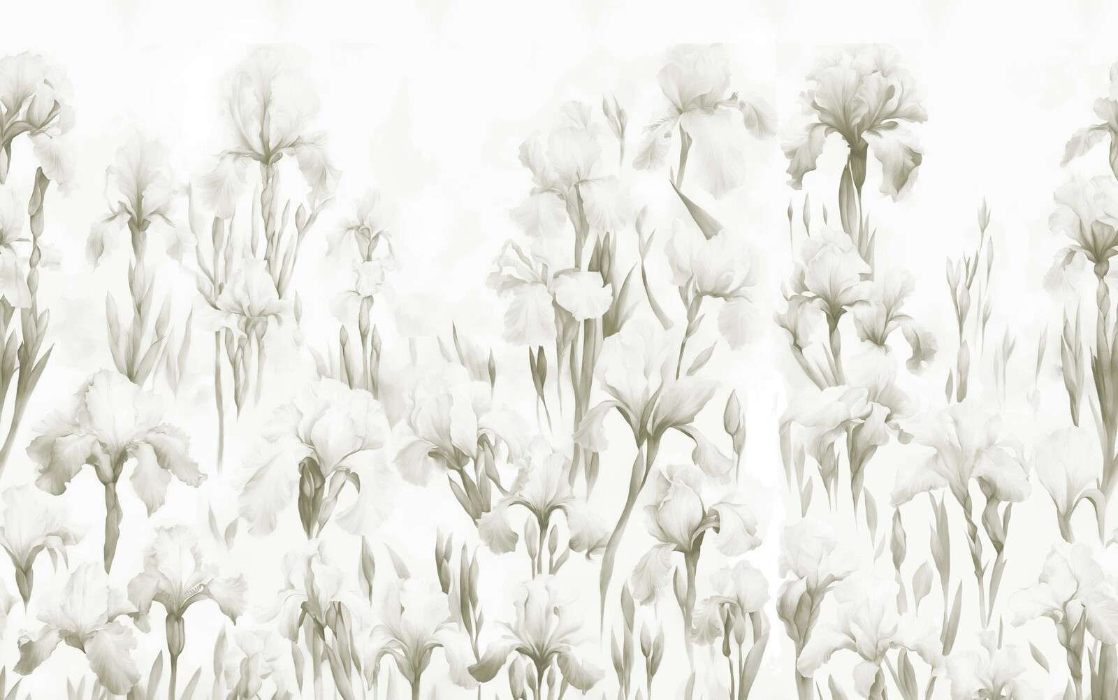 Irysy Tańczą Bezszwowe Światło Sepia
