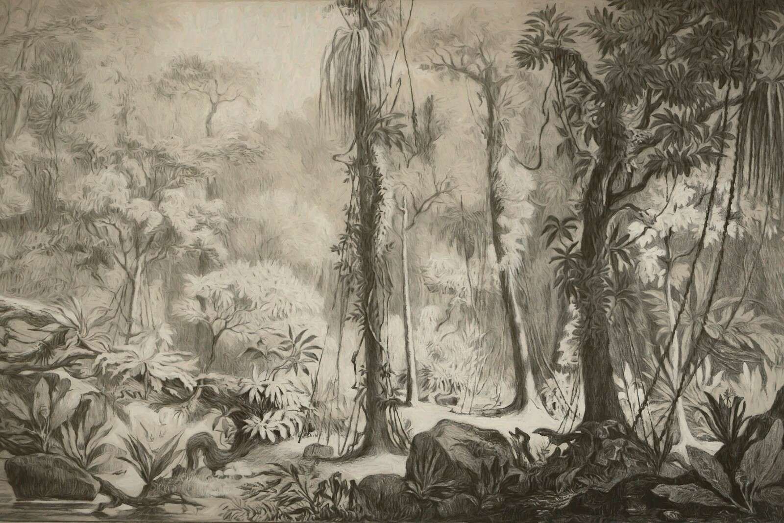 Las tropikalny - brązowy