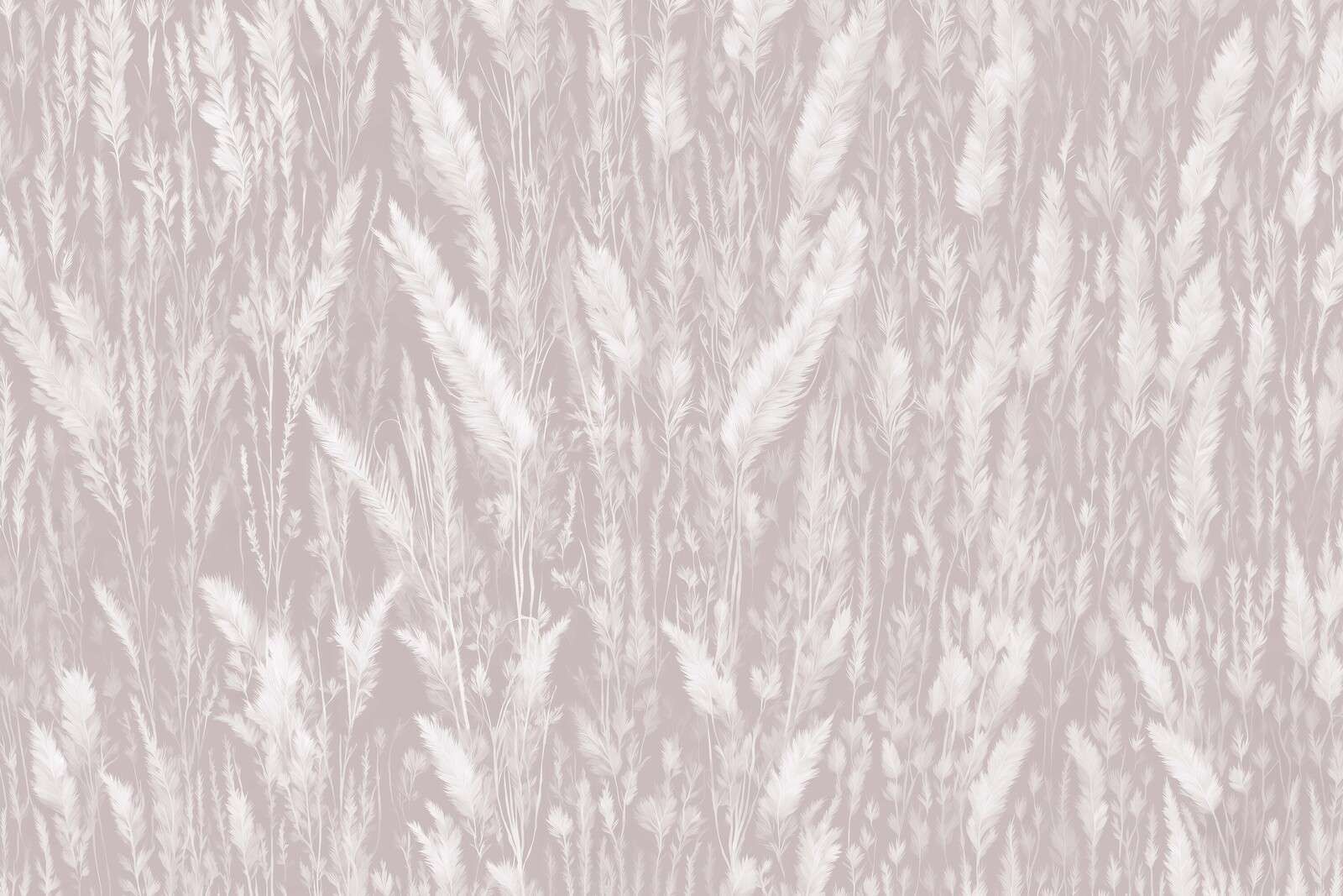 Ściana traw polowych - taupe