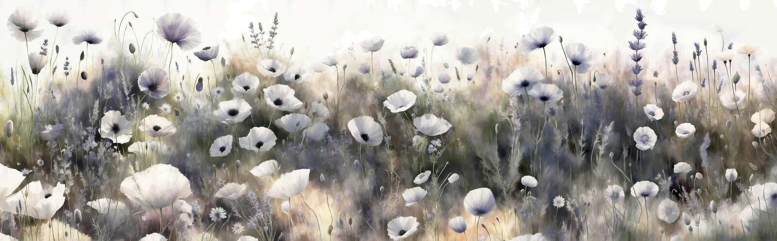 Taniec dzikich kwiatów - niebieski