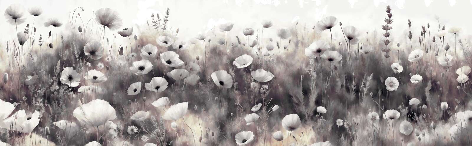 Taniec dzikich kwiatów - czarny