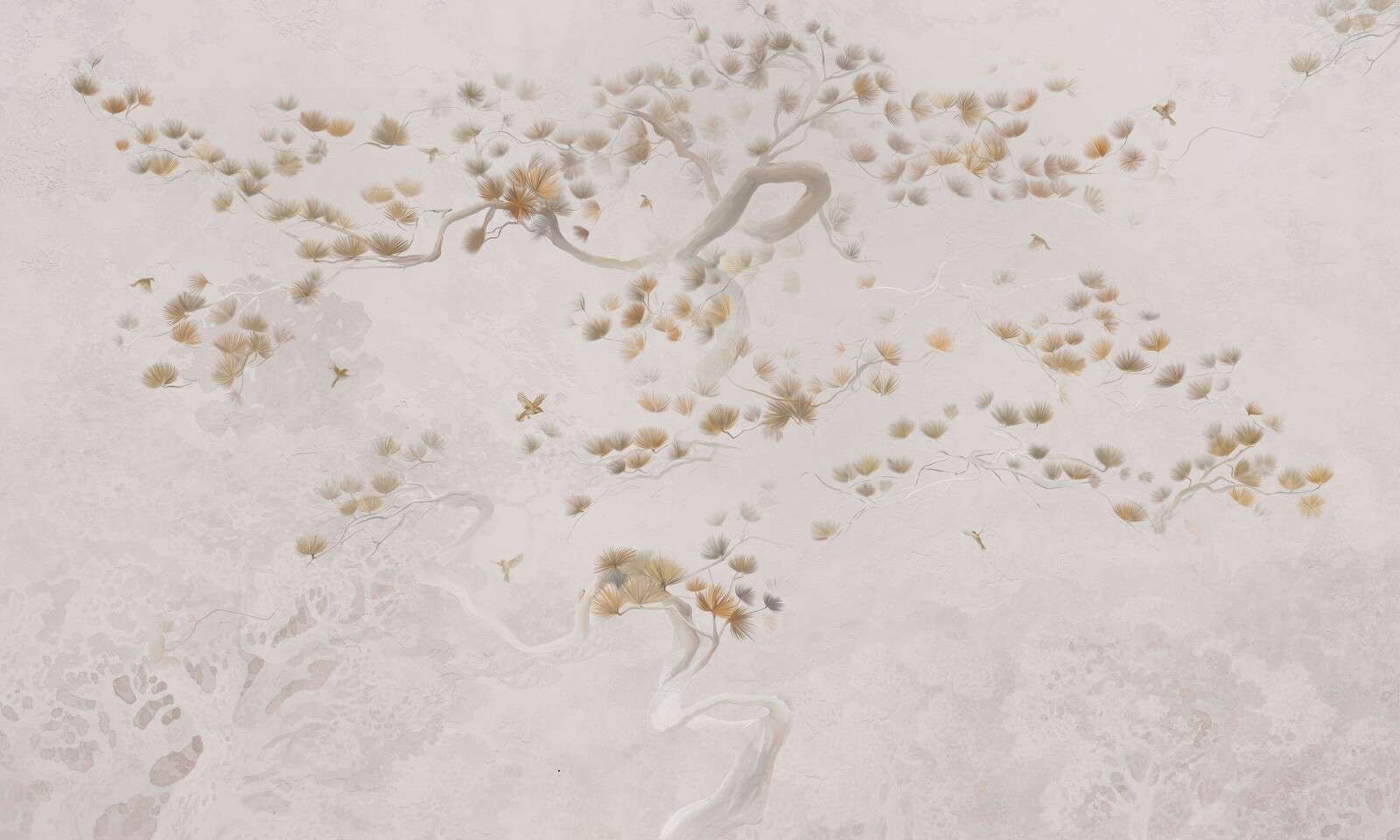 Sztuka Drzewa Kwiatowego - Beżowy