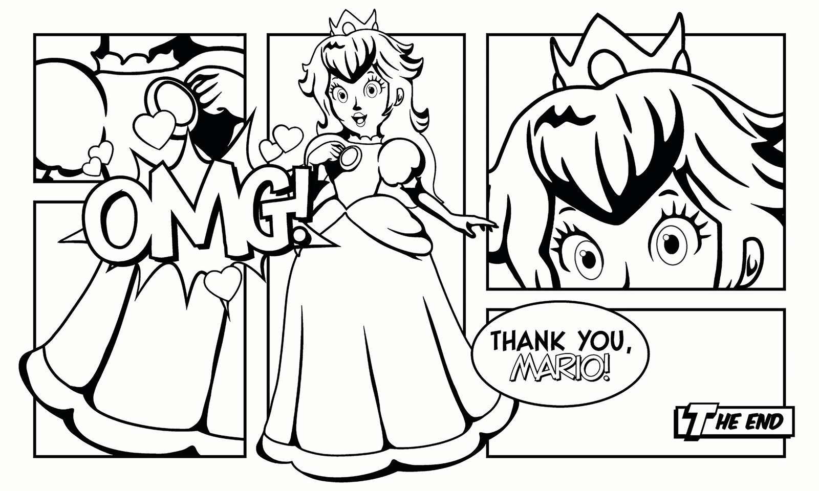 Prinsessenmoment w formie komiksu