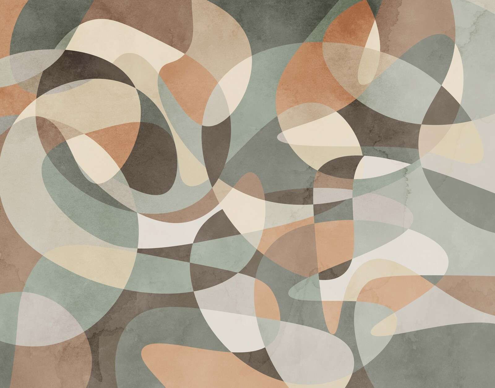 Płynne formy w ziemi i mgle