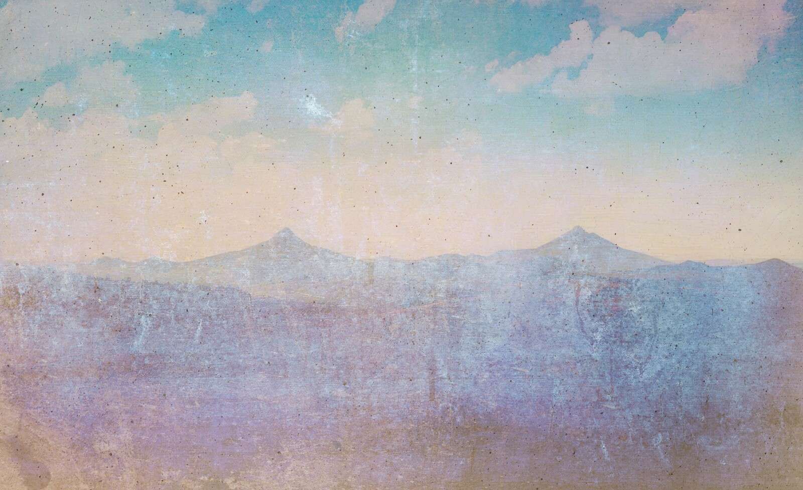 Zanikający krajobraz górski w porannym świetle