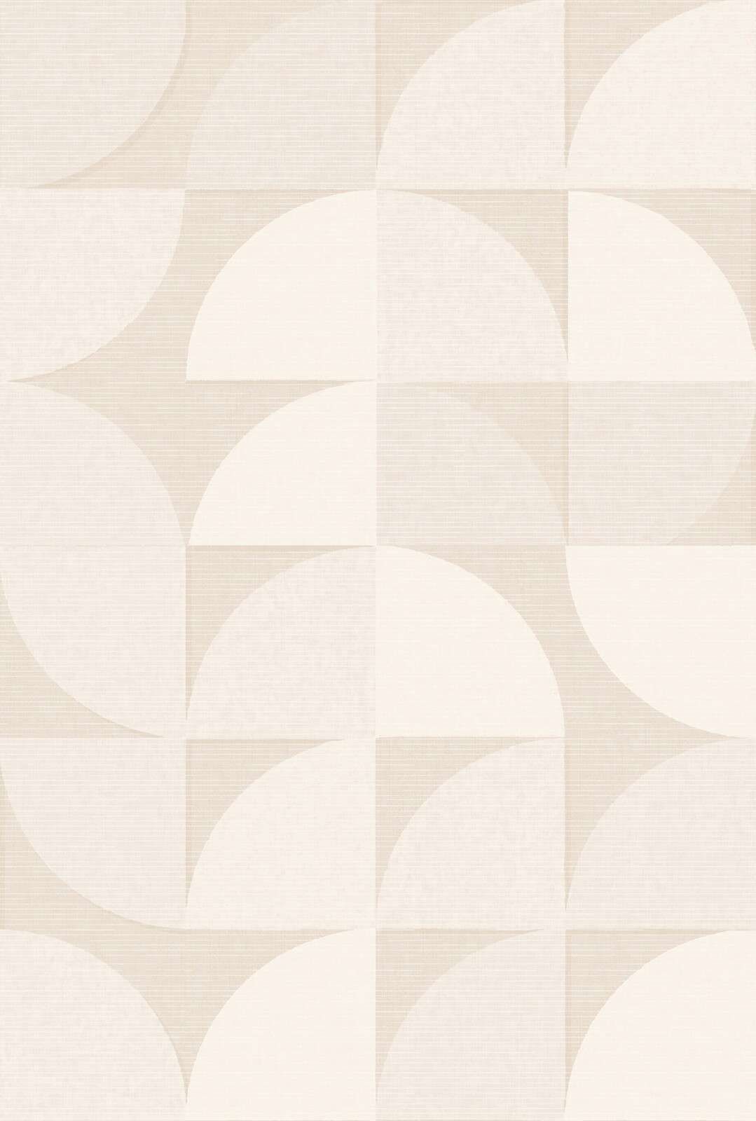 Miękkie geometryczne łuki w beżu