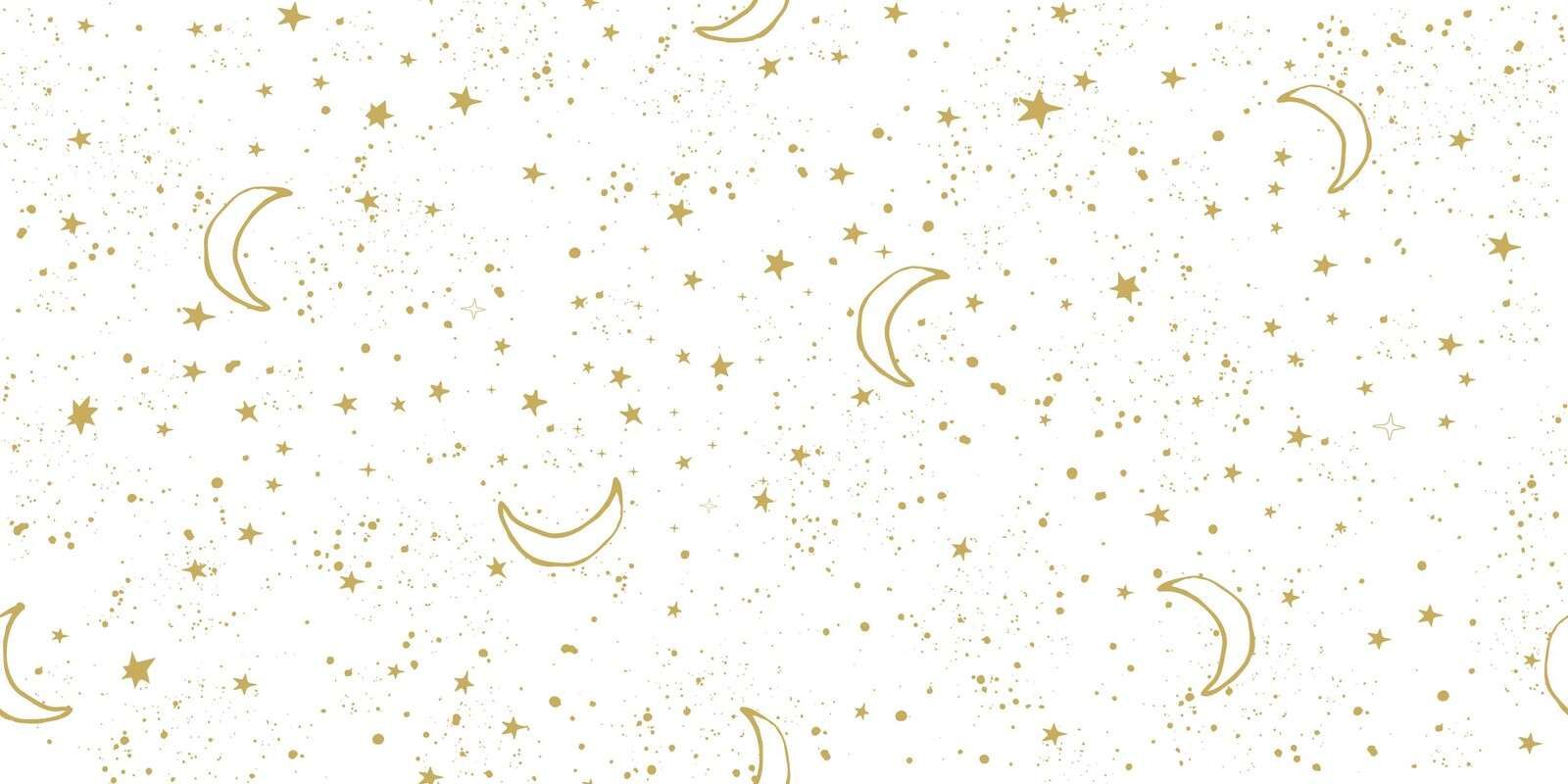 Złota lampka nocna na białym tle