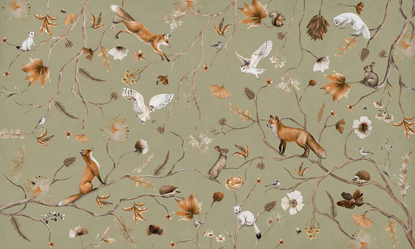 Playful Forest - Vintage - Green