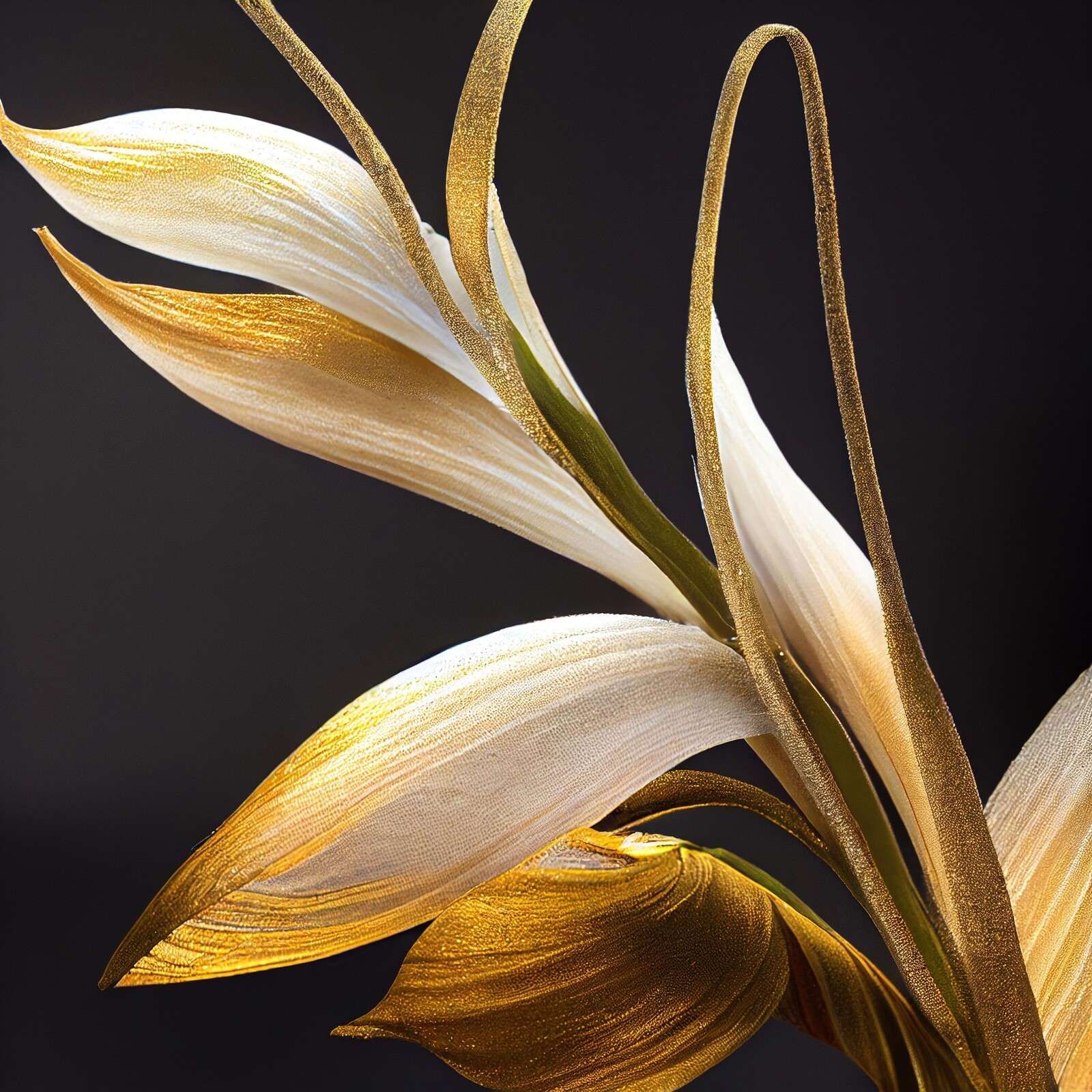 Makro kwiat storczyka Foxtail