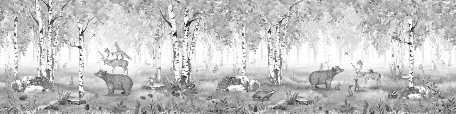 Król Niedźwiedzi - Czarno-biały - Panorama