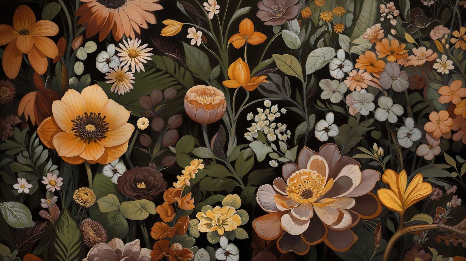 ciepła botaniczna feeria kwiatów