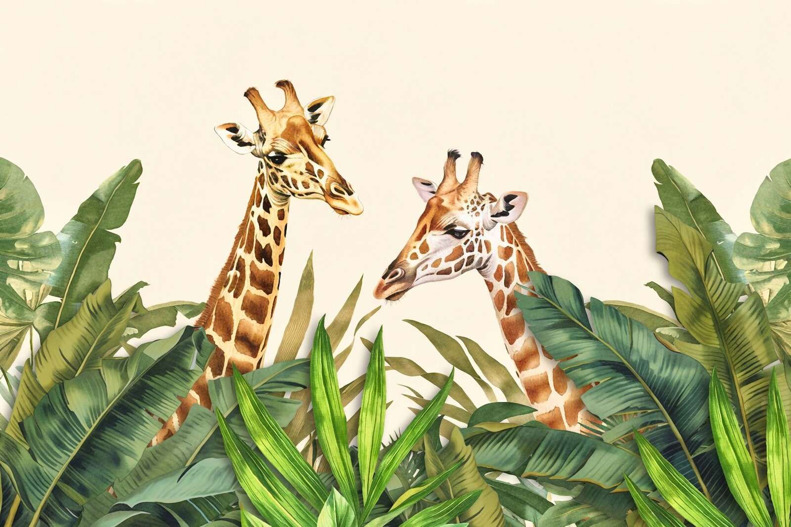 Egzotyczna dzika przyroda Raj dla żyraf