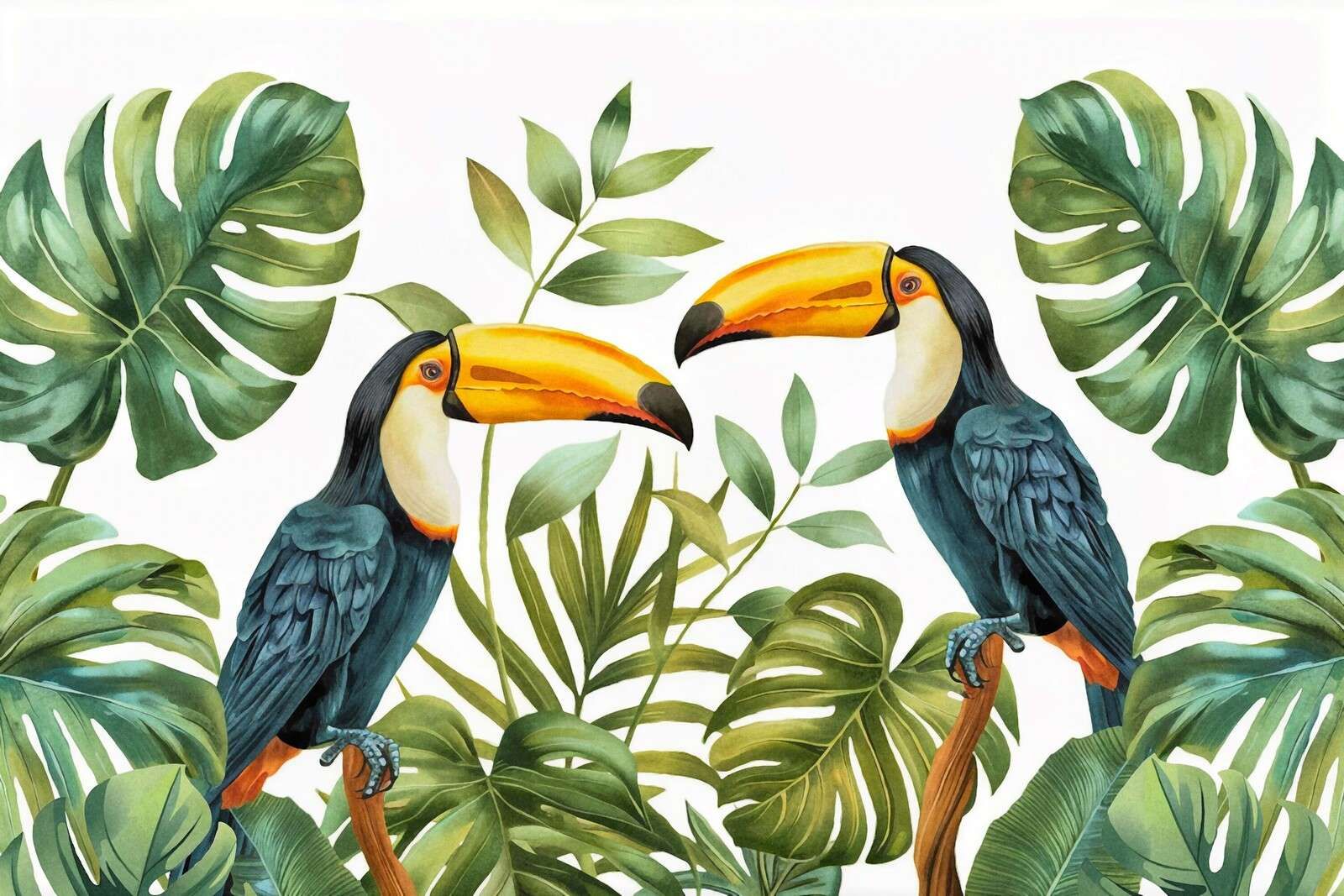 Przygoda tukana w tropikalnej dżungli