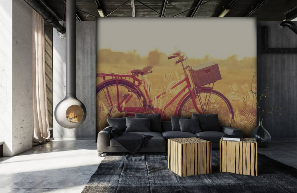 Landscape Wallpaper - Vintage fiets - Slaapkamer 6