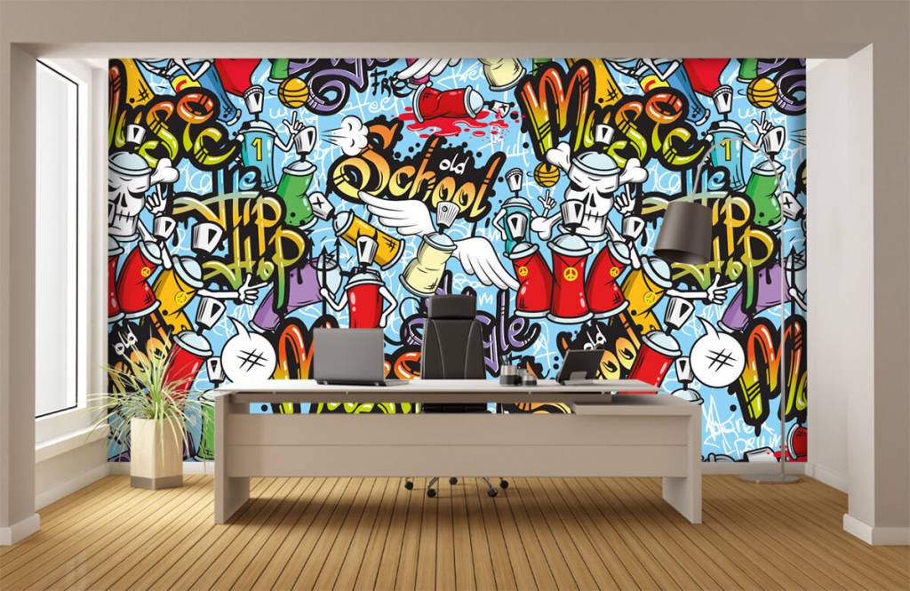 Kids Wallpaper - Verschillende muziekstijlen - Kinderkamer 3