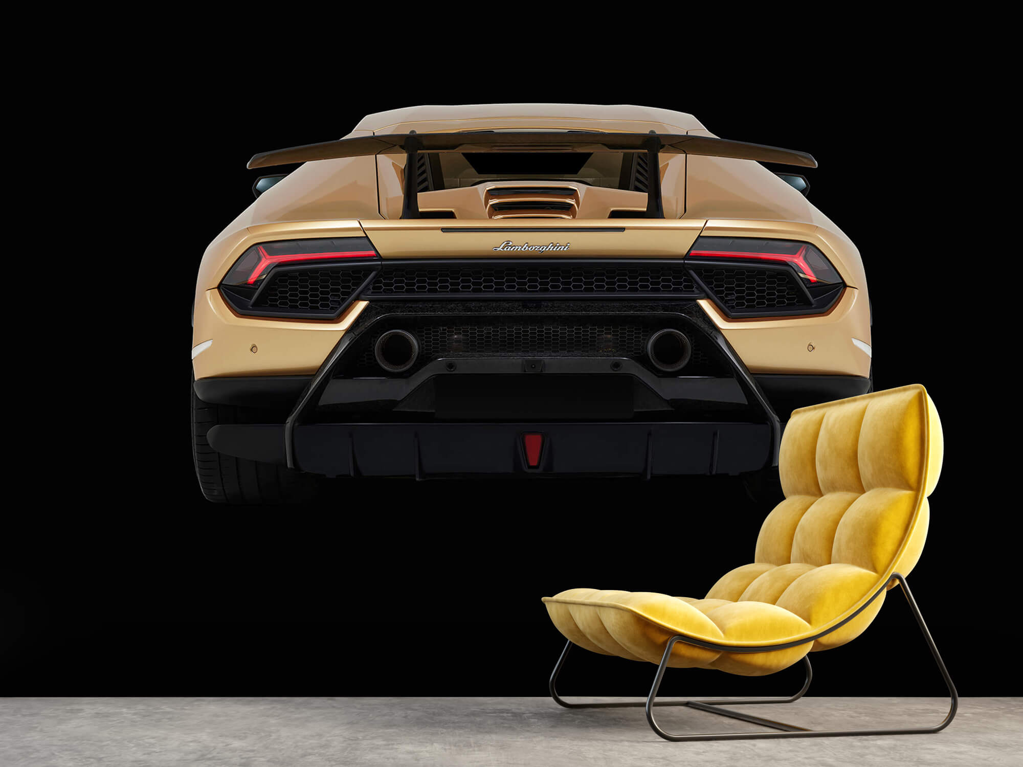 Wallpaper Lamborghini Huracán - Tył, czarny 10