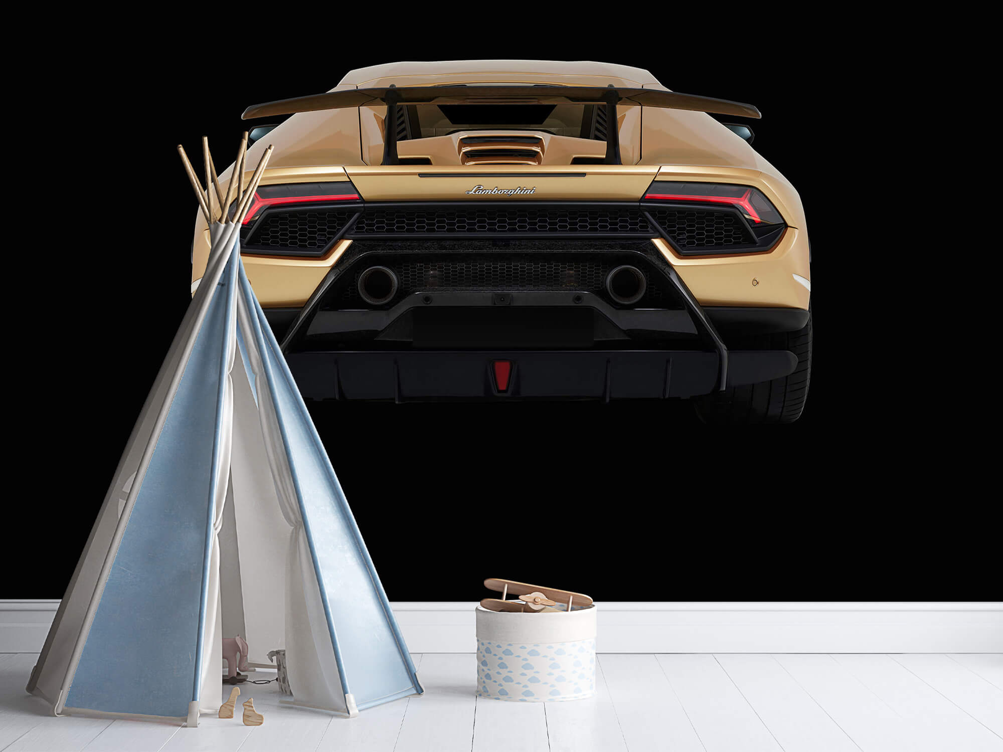 Wallpaper Lamborghini Huracán - Tył, czarny 7