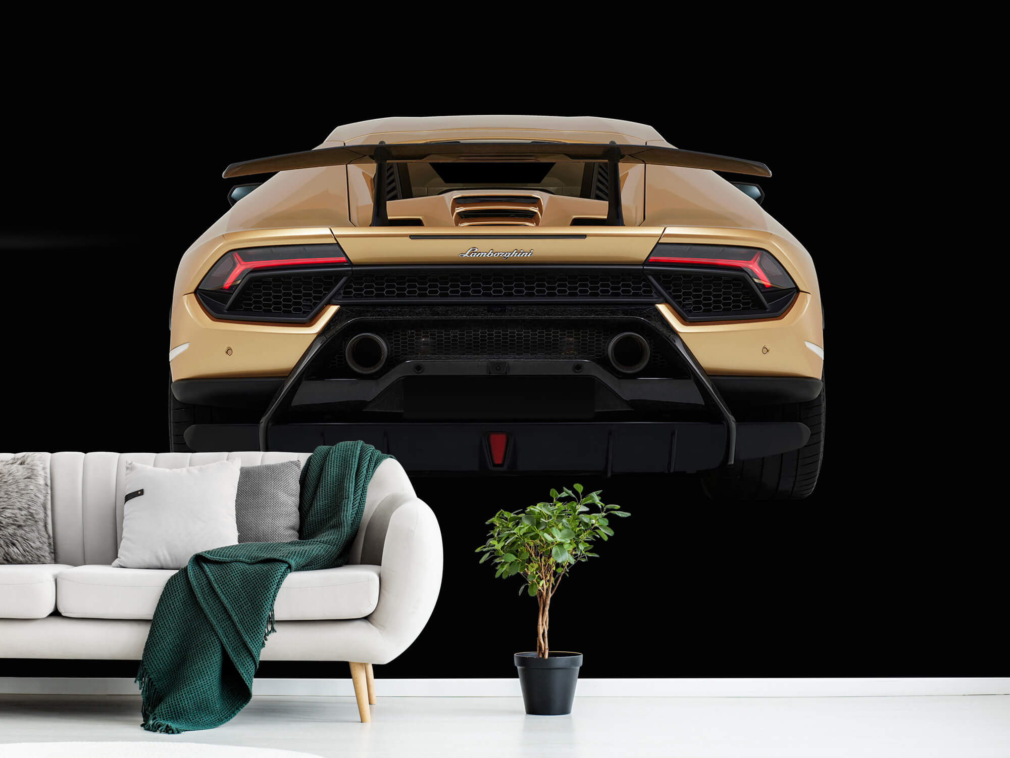 Wallpaper Lamborghini Huracán - Tył, czarny 12