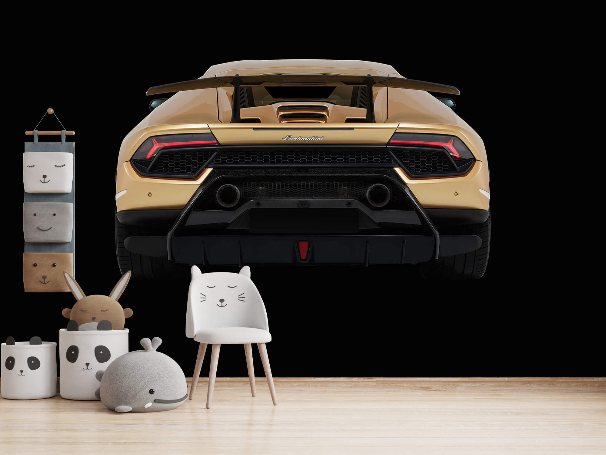 Wallpaper Lamborghini Huracán - Tył, czarny 14