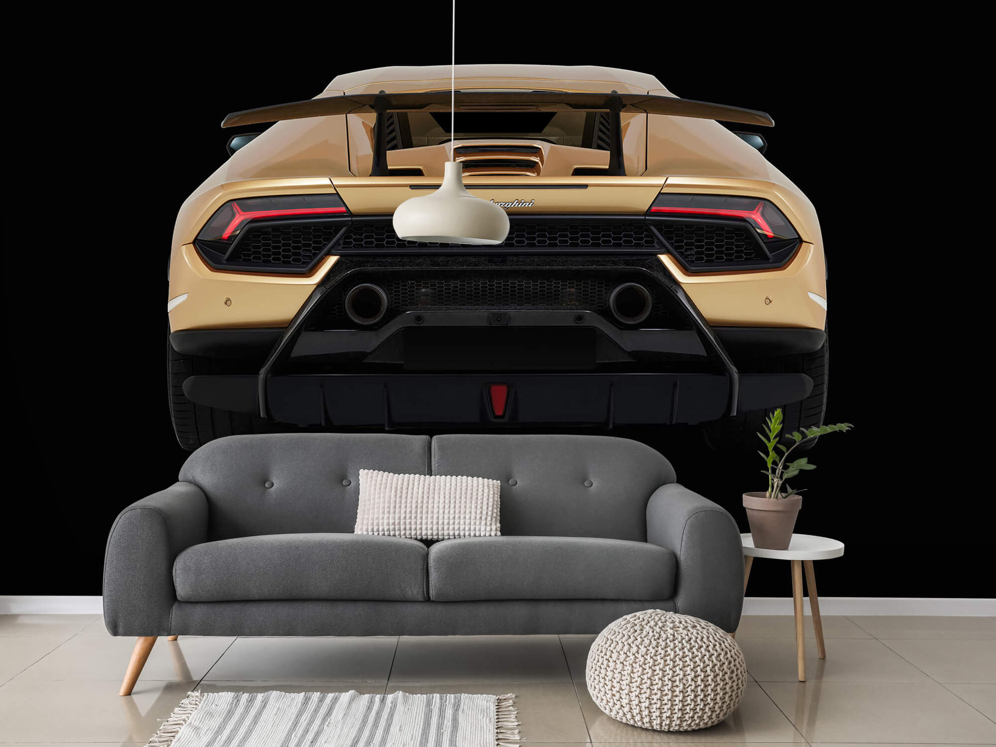 Wallpaper Lamborghini Huracán - Tył, czarny 15