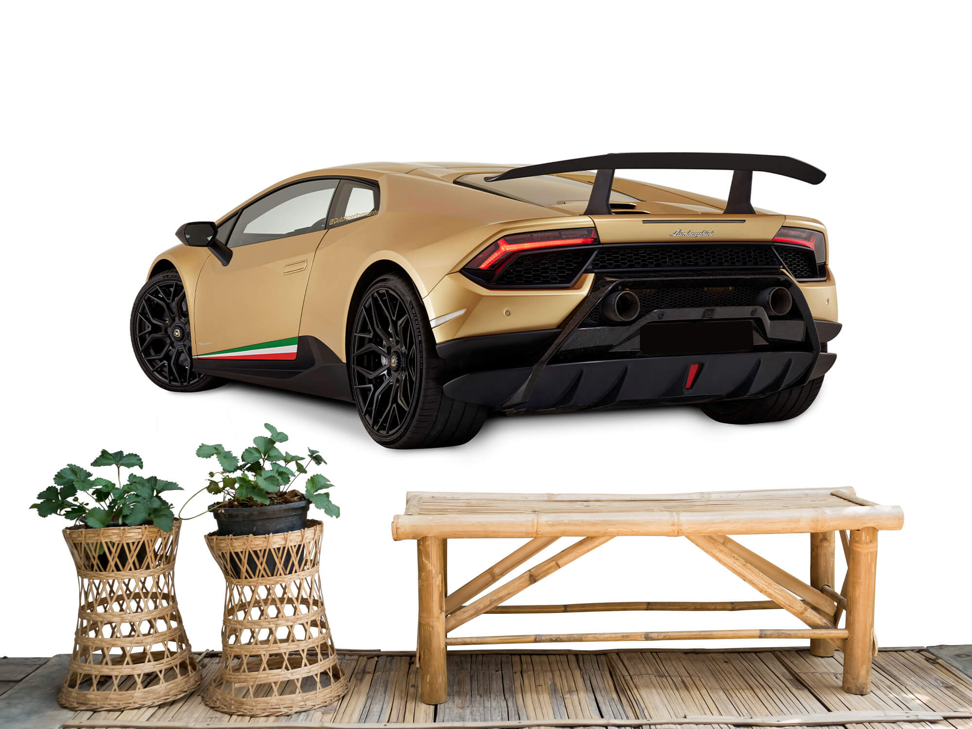 Wallpaper Lamborghini Huracán - Lewa tylna strona, biały 6