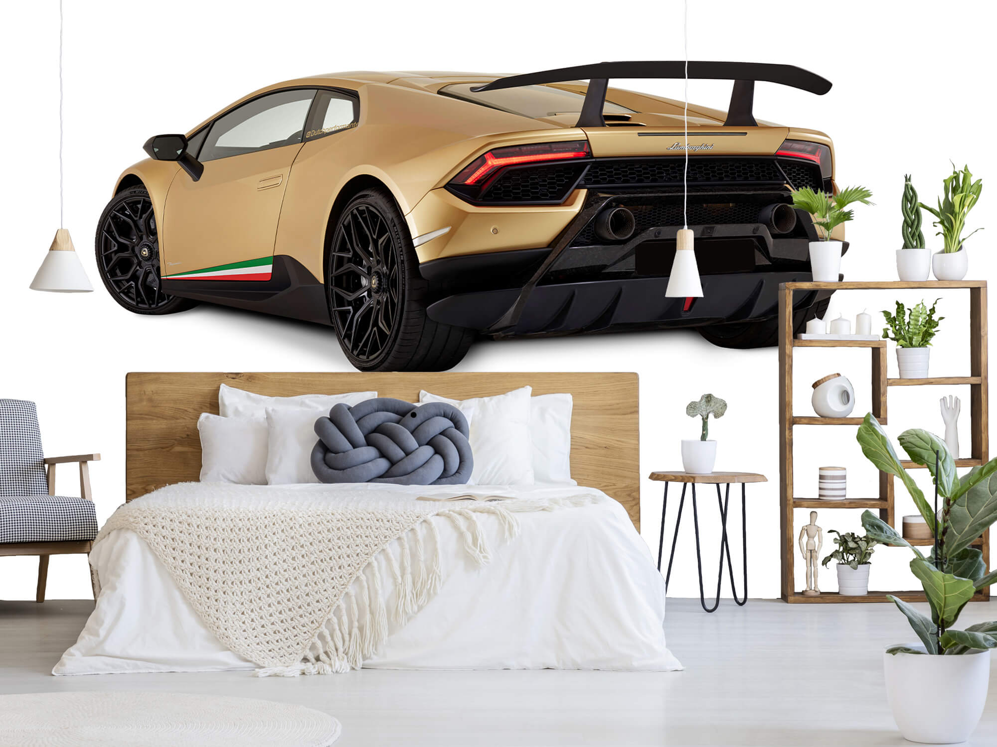 Wallpaper Lamborghini Huracán - Lewa tylna strona, biały 7