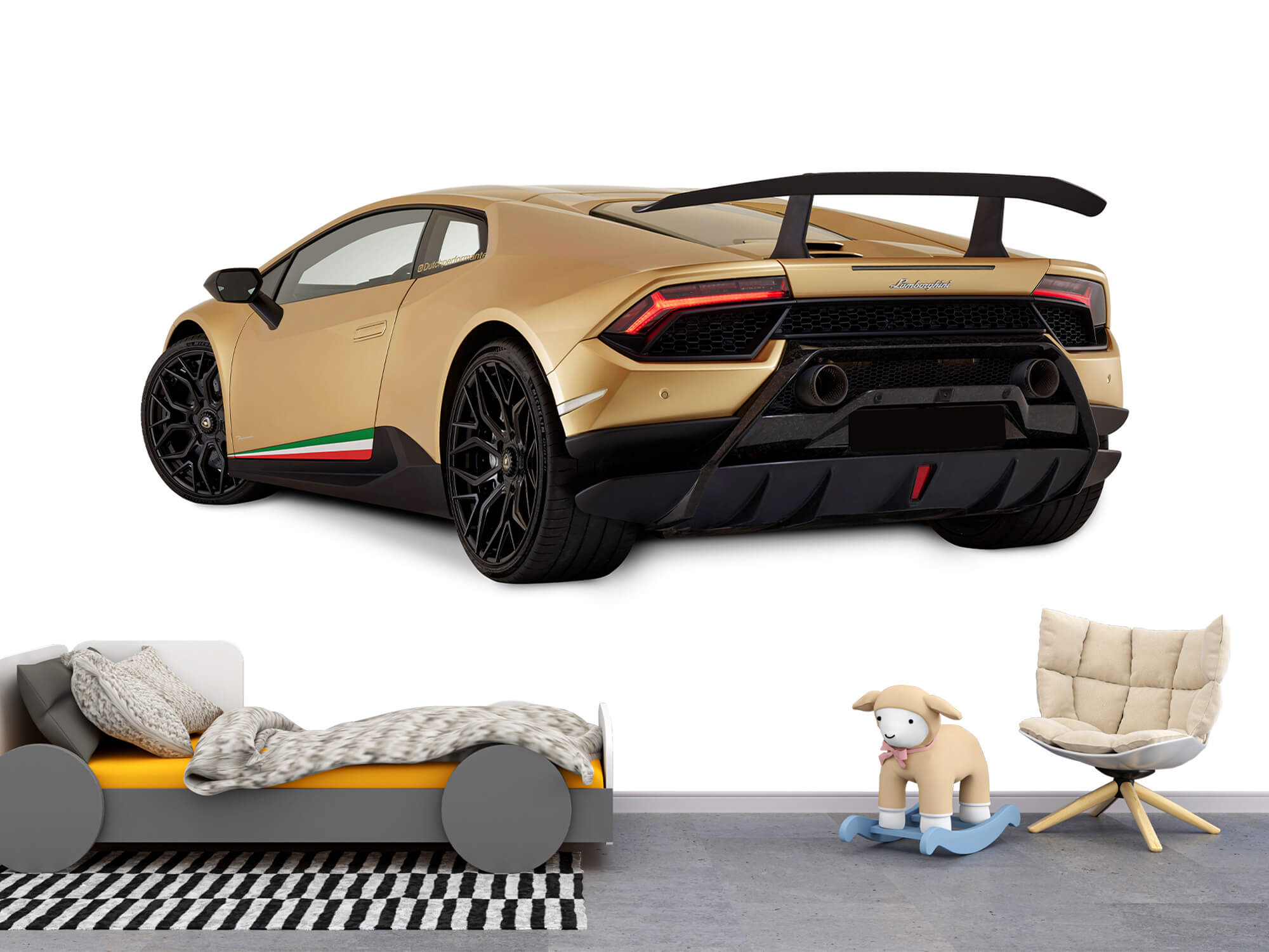 Wallpaper Lamborghini Huracán - Lewa tylna strona, biały 10