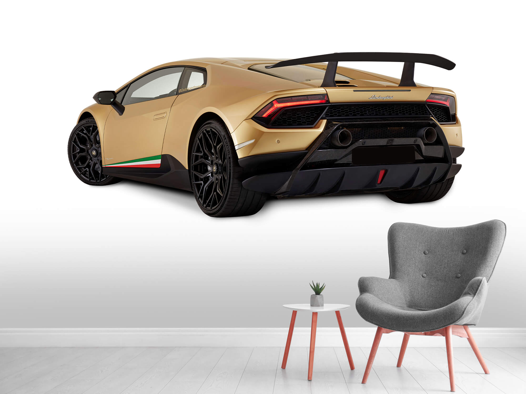 Wallpaper Lamborghini Huracán - Lewa tylna strona, biały 4