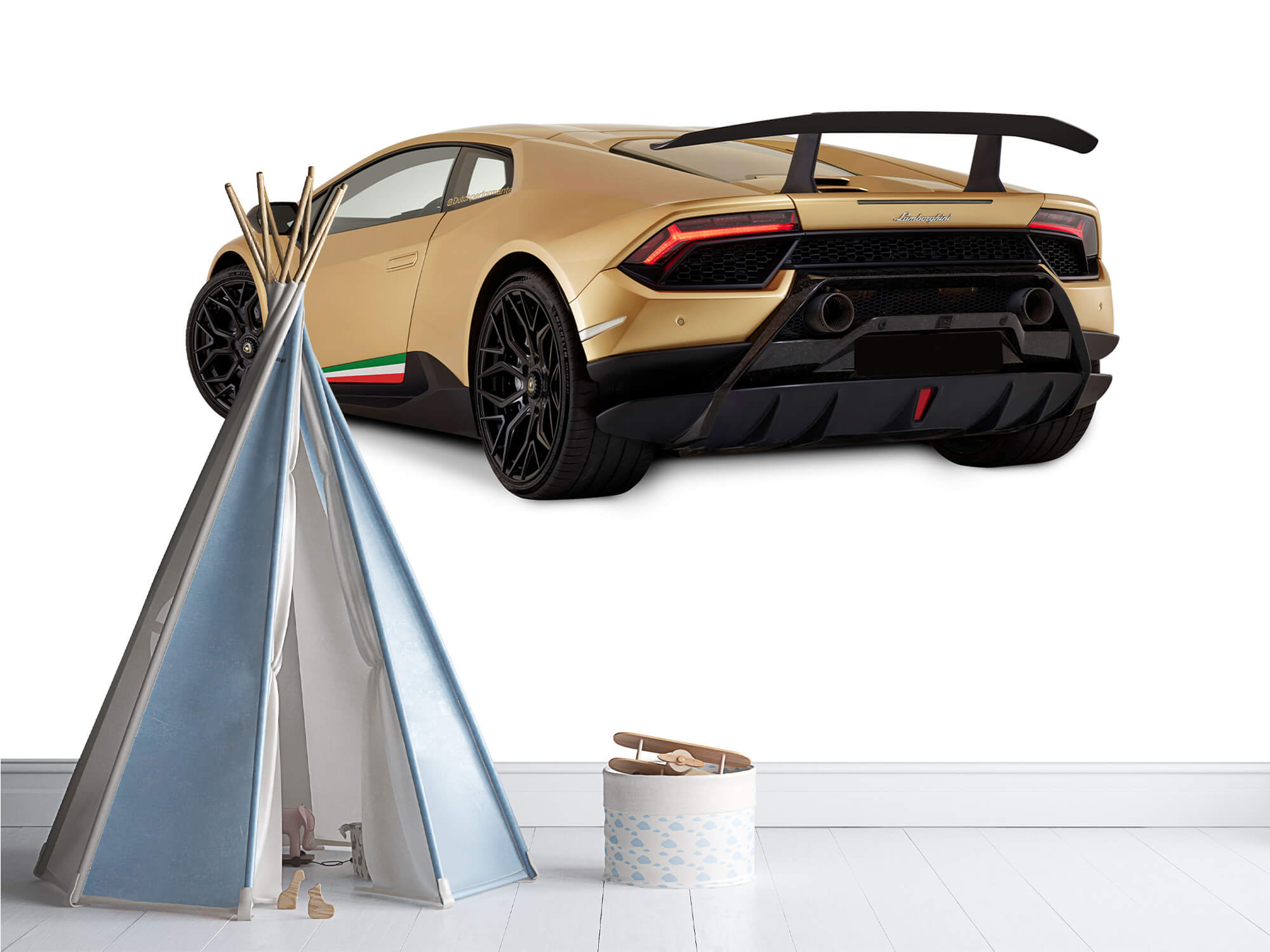 Wallpaper Lamborghini Huracán - Lewa tylna strona, biały 12