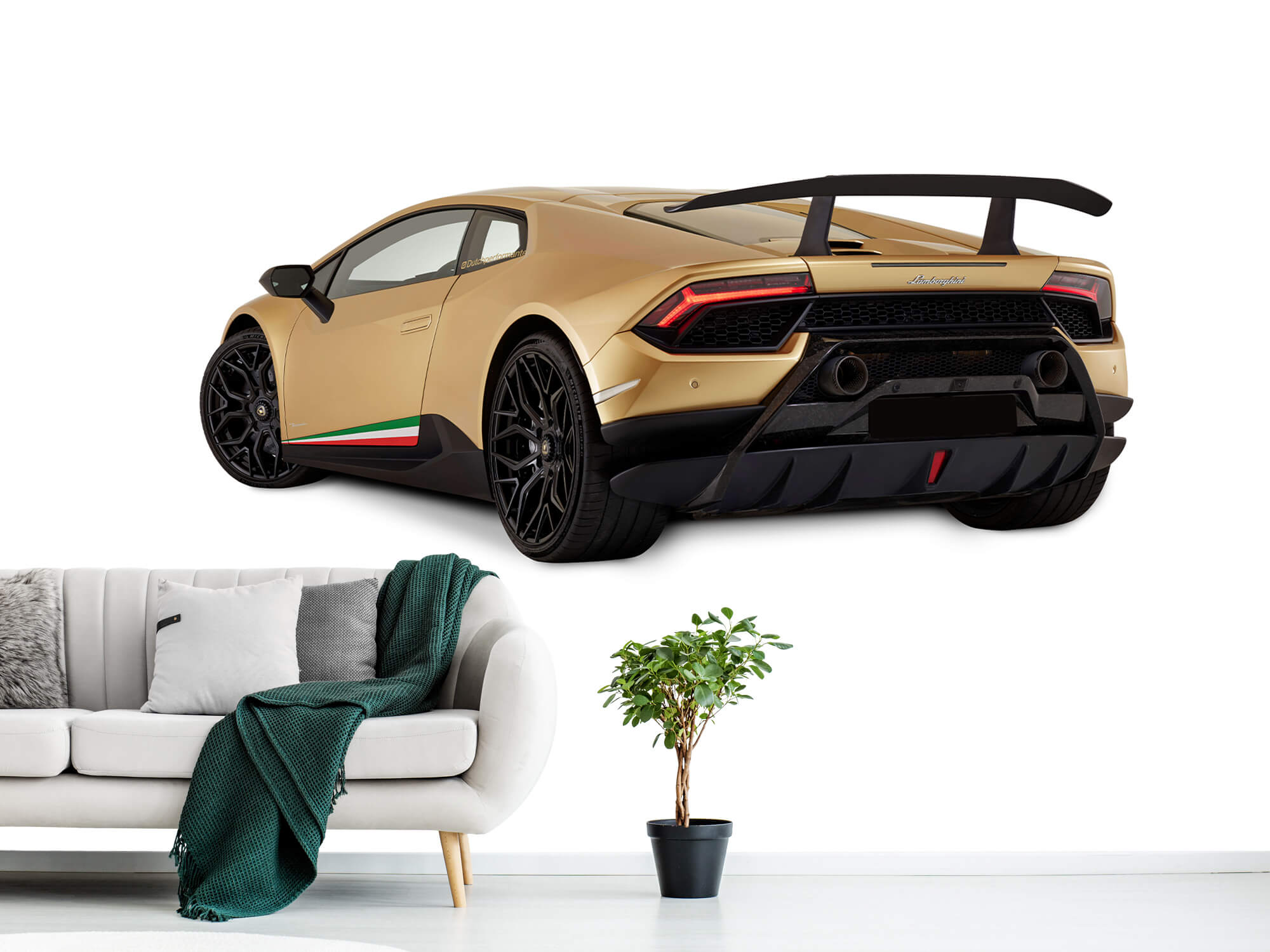 Wallpaper Lamborghini Huracán - Lewa tylna strona, biały 1