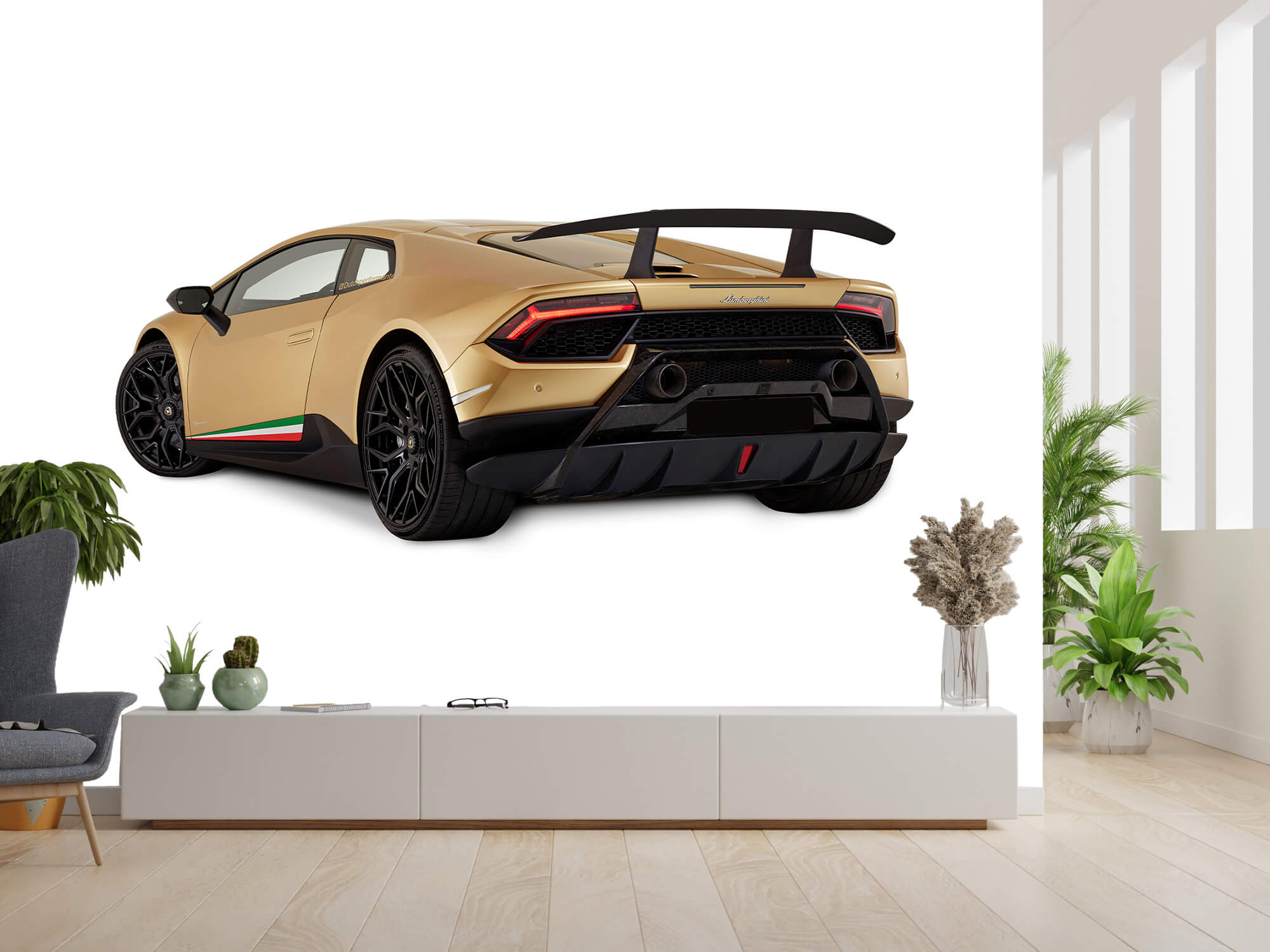 Wallpaper Lamborghini Huracán - Lewa tylna strona, biały 3