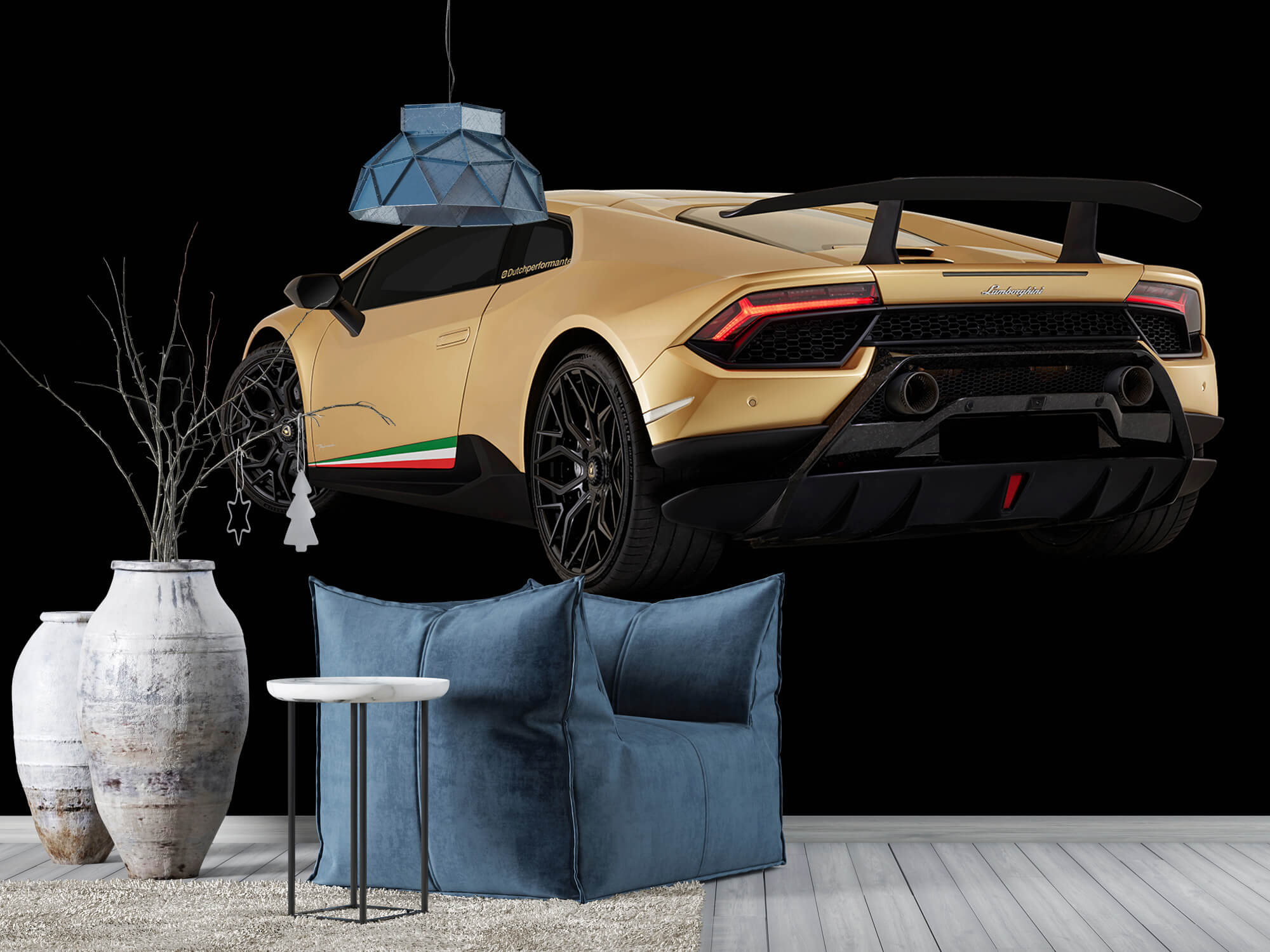 Wallpaper Lamborghini Huracán - Lewa tylna Strona, czarny 10