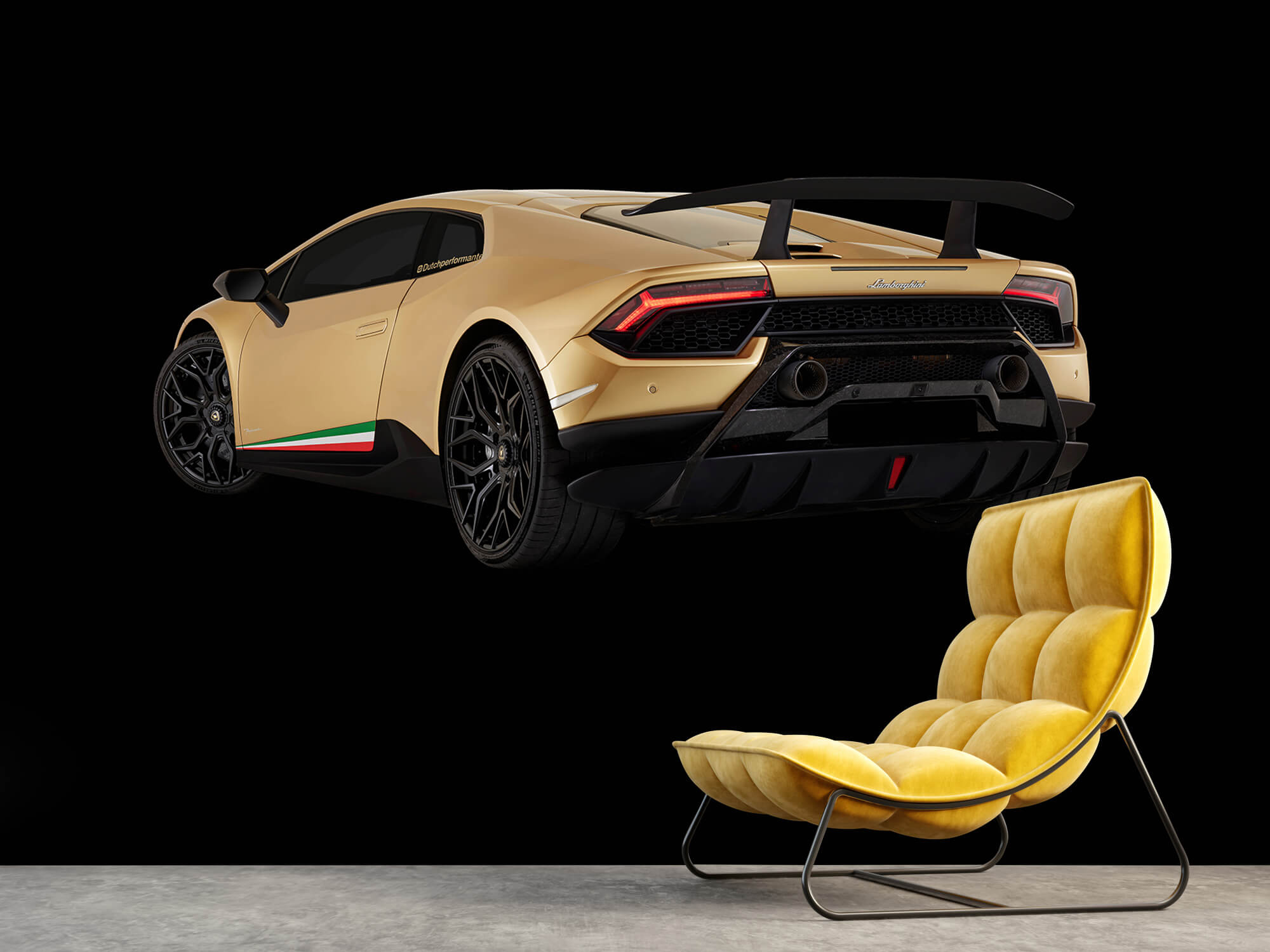 Wallpaper Lamborghini Huracán - Lewa tylna Strona, czarny 14