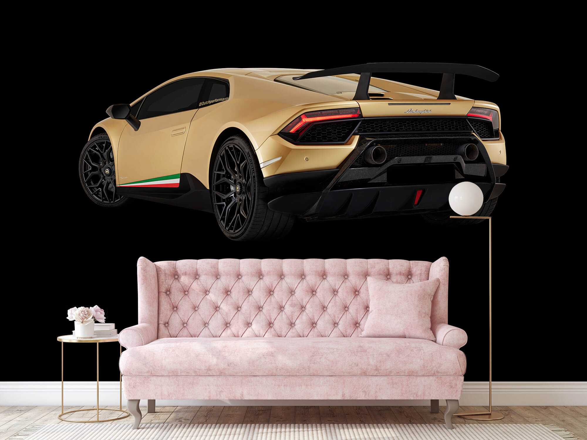 Wallpaper Lamborghini Huracán - Lewa tylna Strona, czarny 15