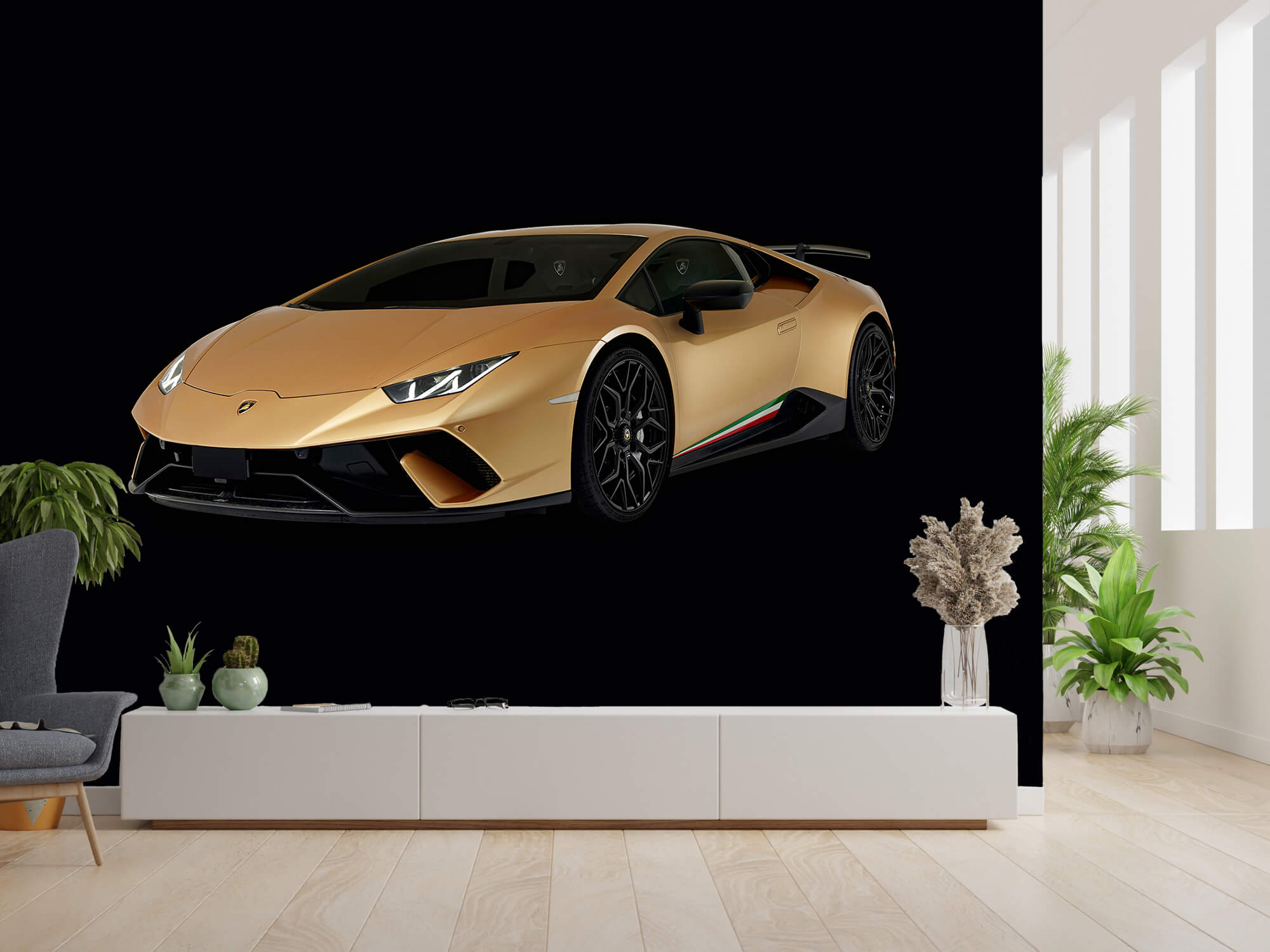 Wallpaper Lamborghini Huracán - Prawy przód, czarny 4