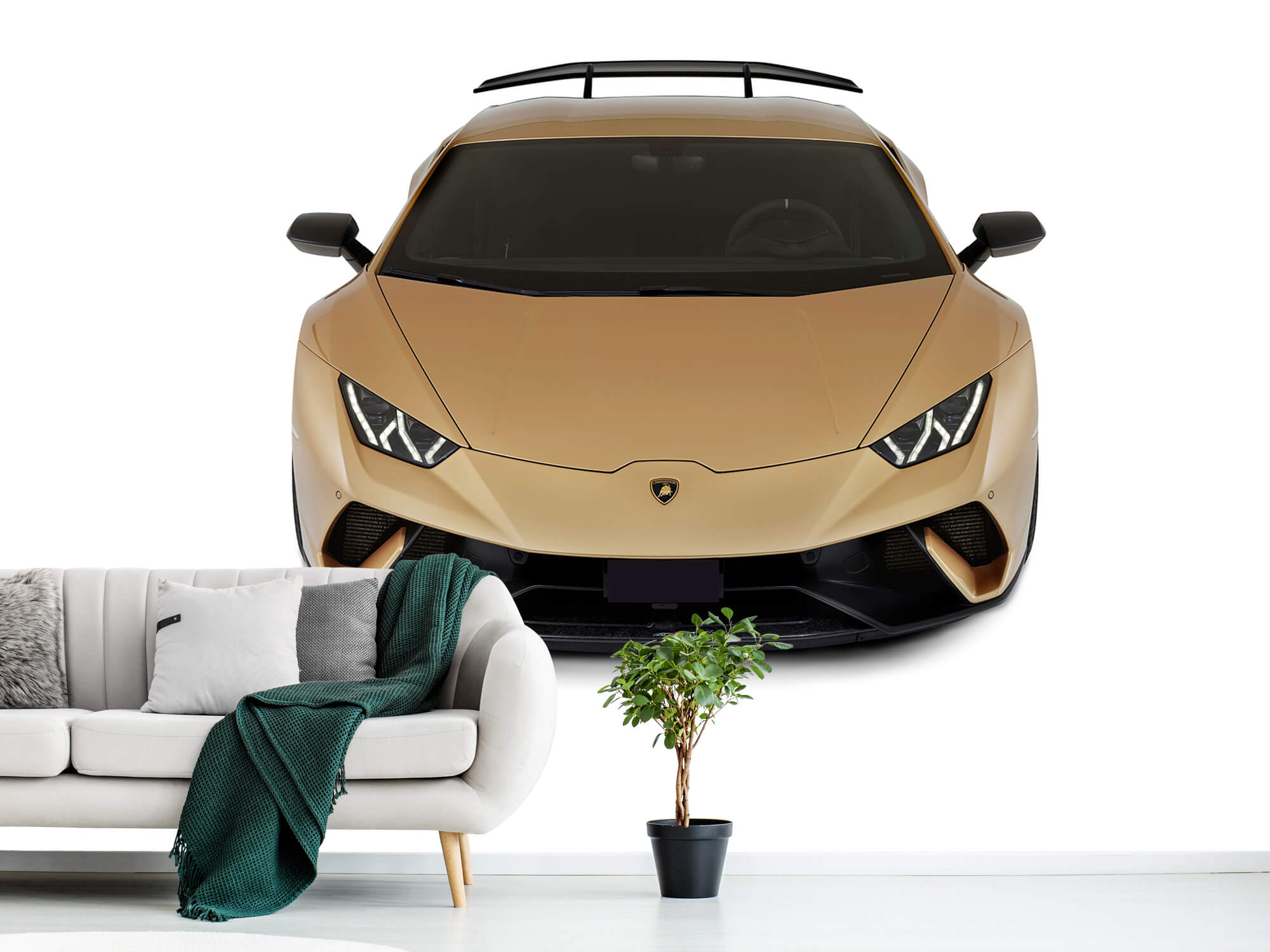 Wallpaper Lamborghini Huracán - Przód od góry, biały 1