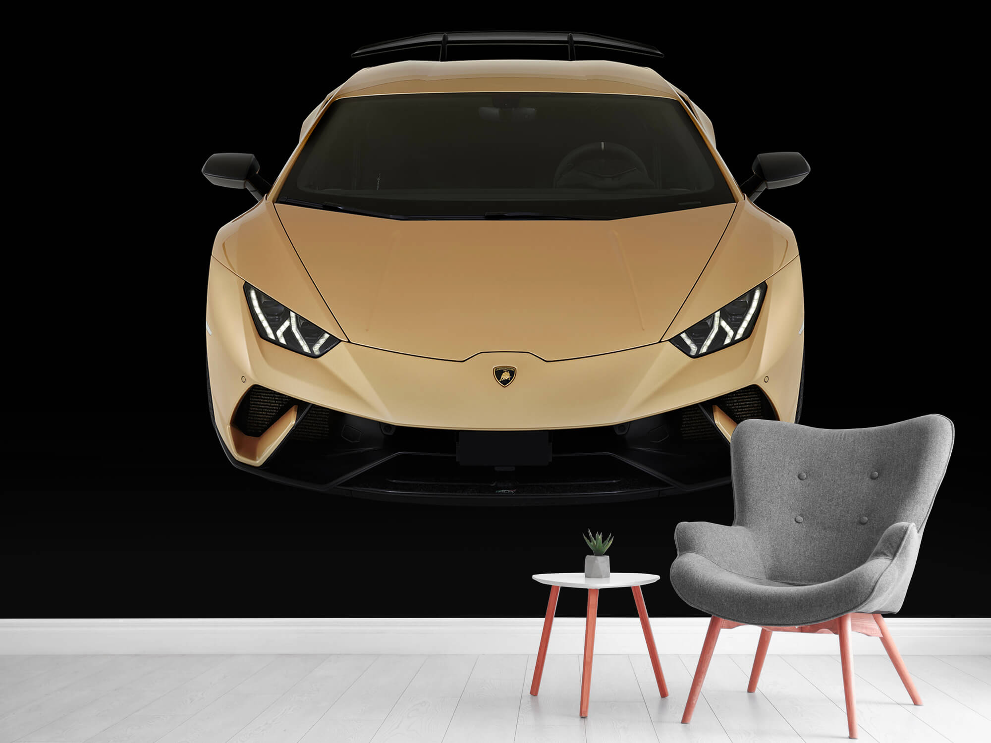 Wallpaper Lamborghini Huracán - Przód od góry, czarny 10